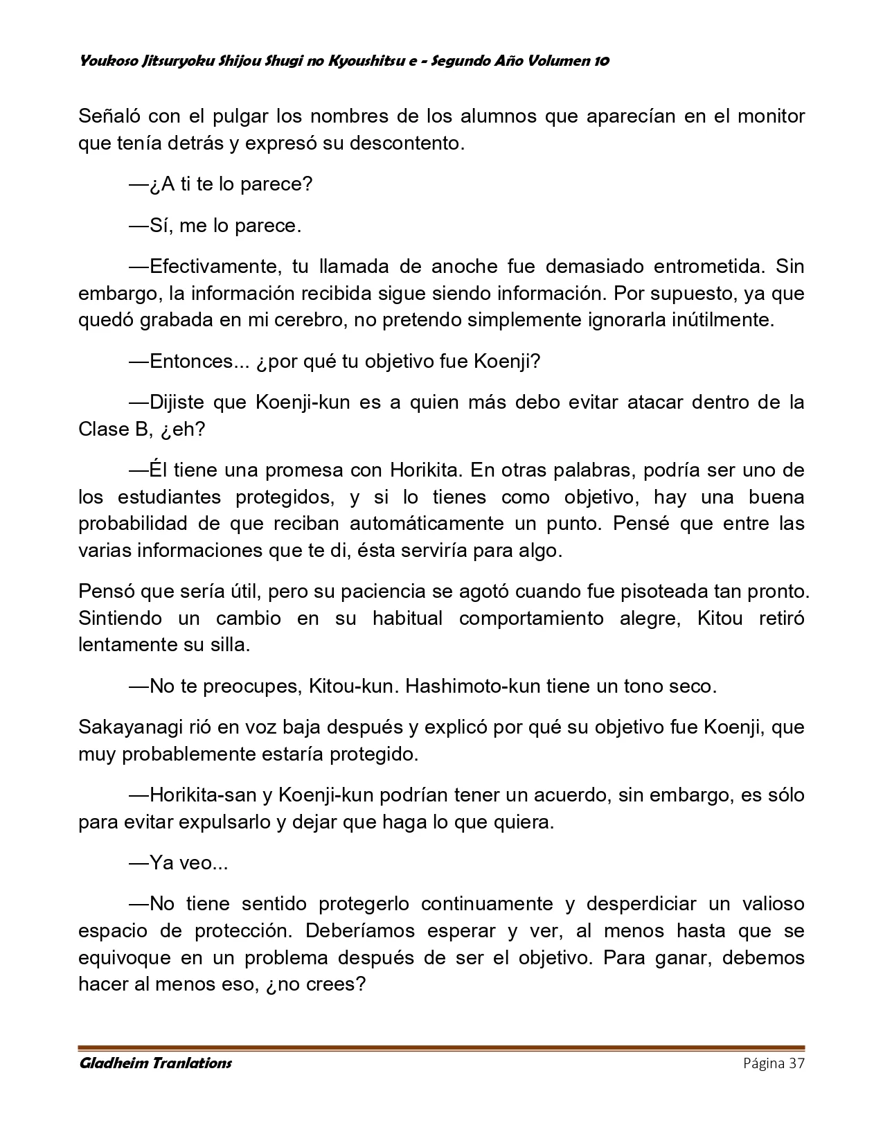 Página 37 del Manga