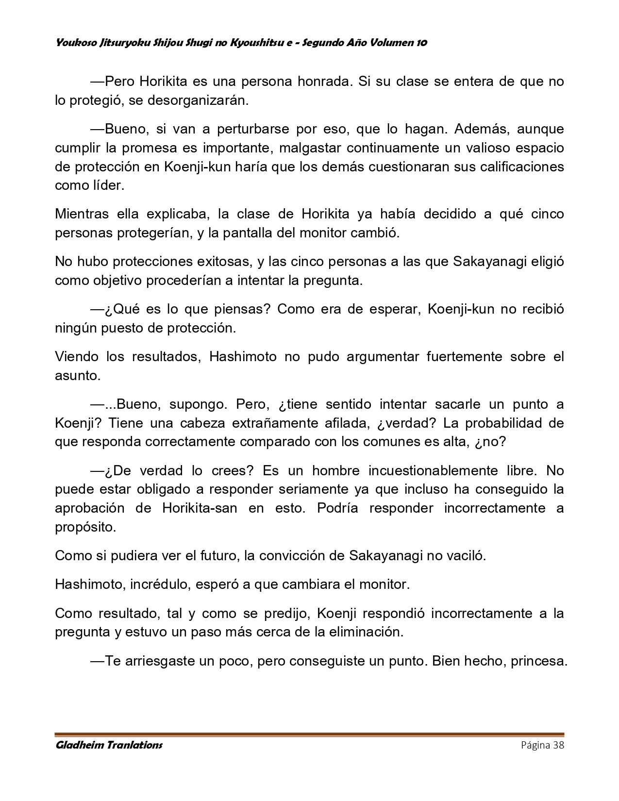 Página 38 del Manga