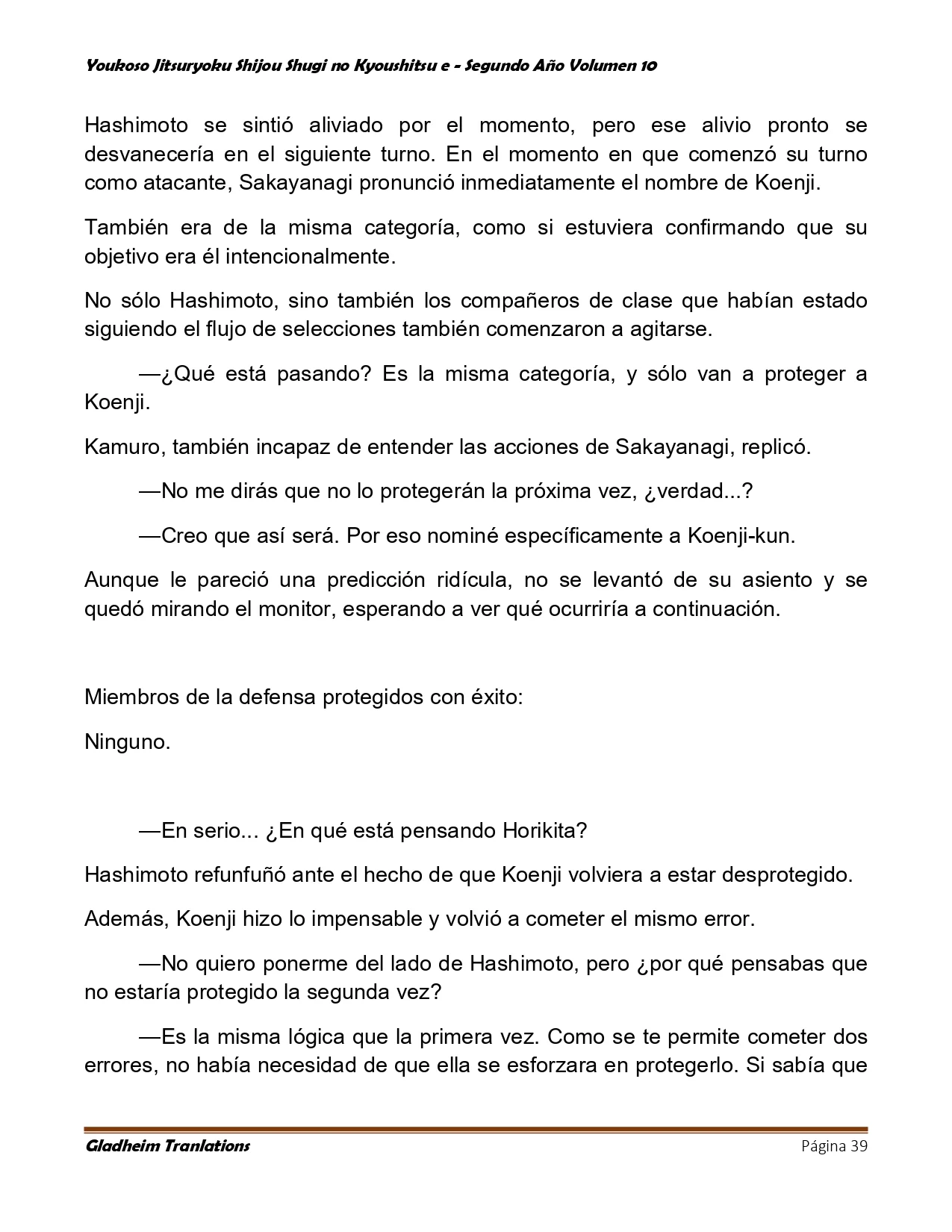 Página 39 del Manga