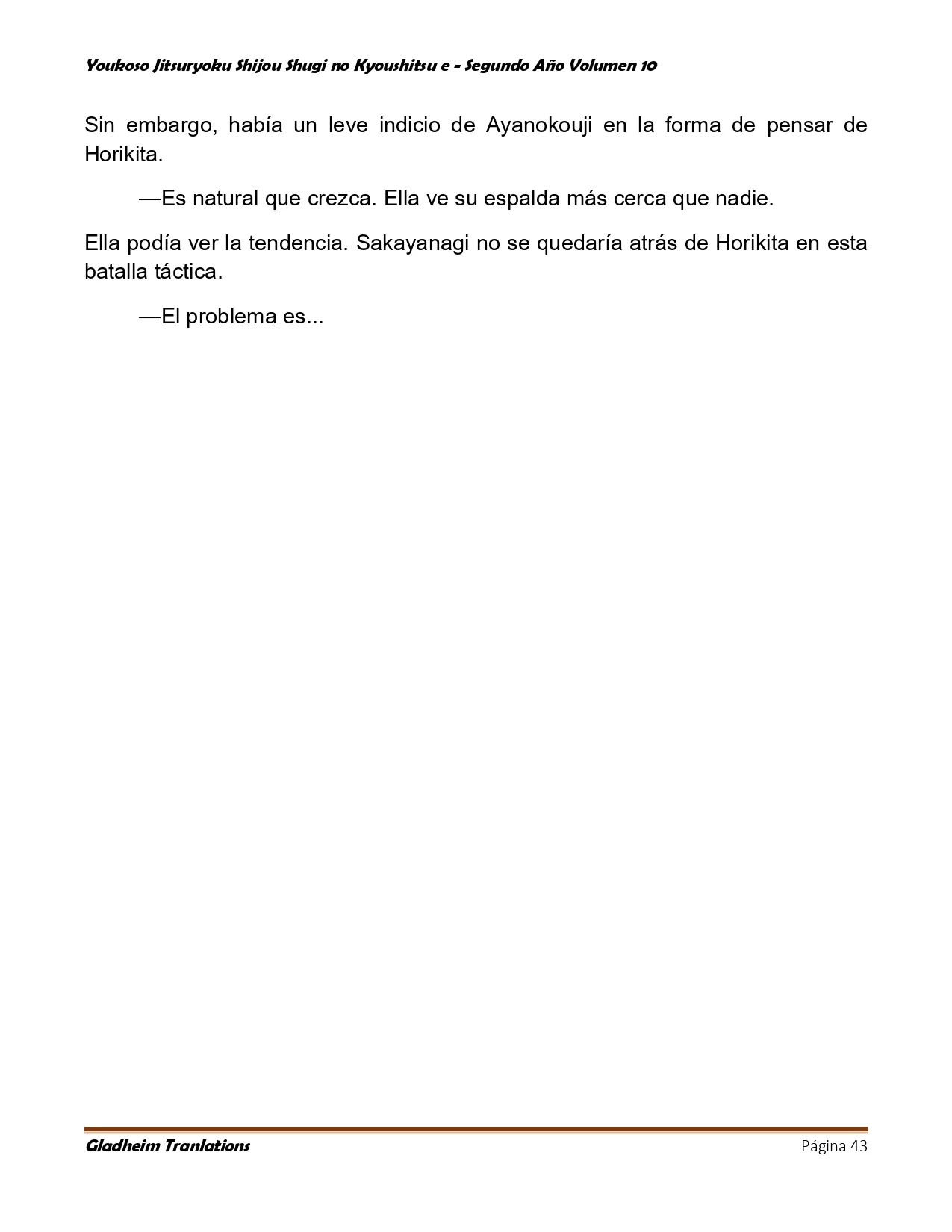 Página 43 del Manga