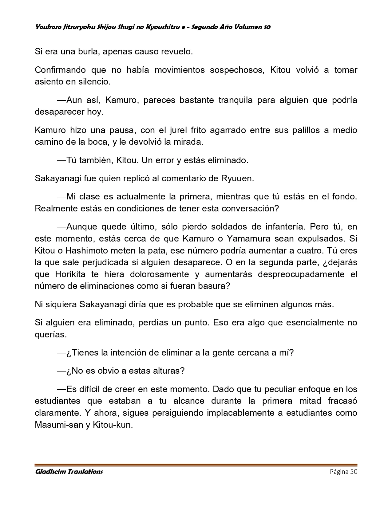 Página 50 del Manga