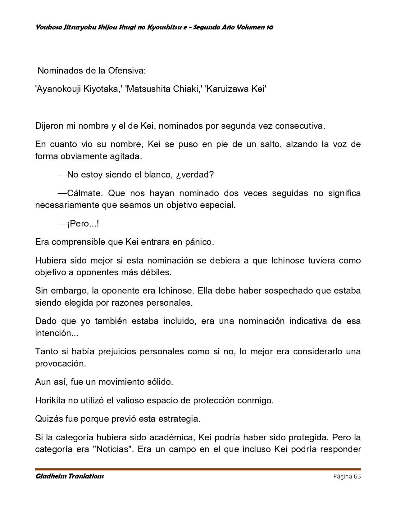 Página 63 del Manga