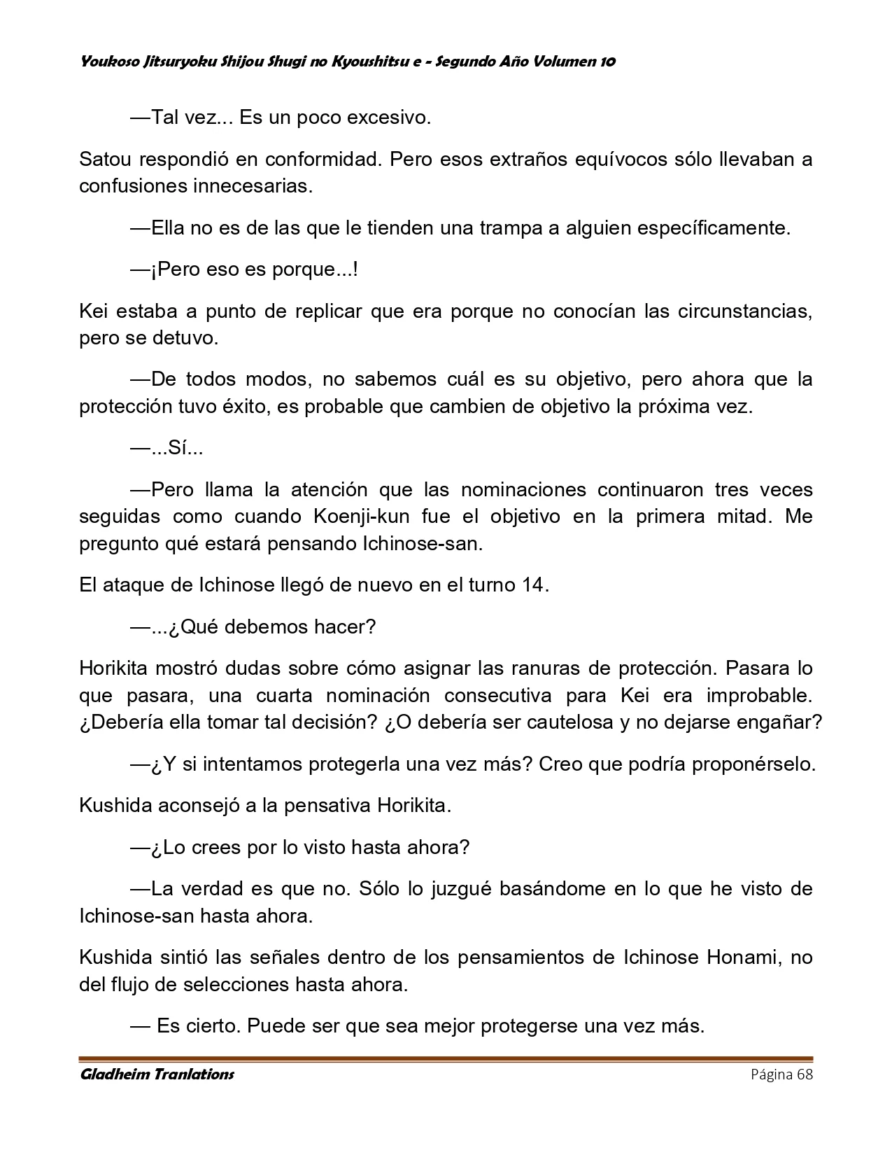 Página 68 del Manga
