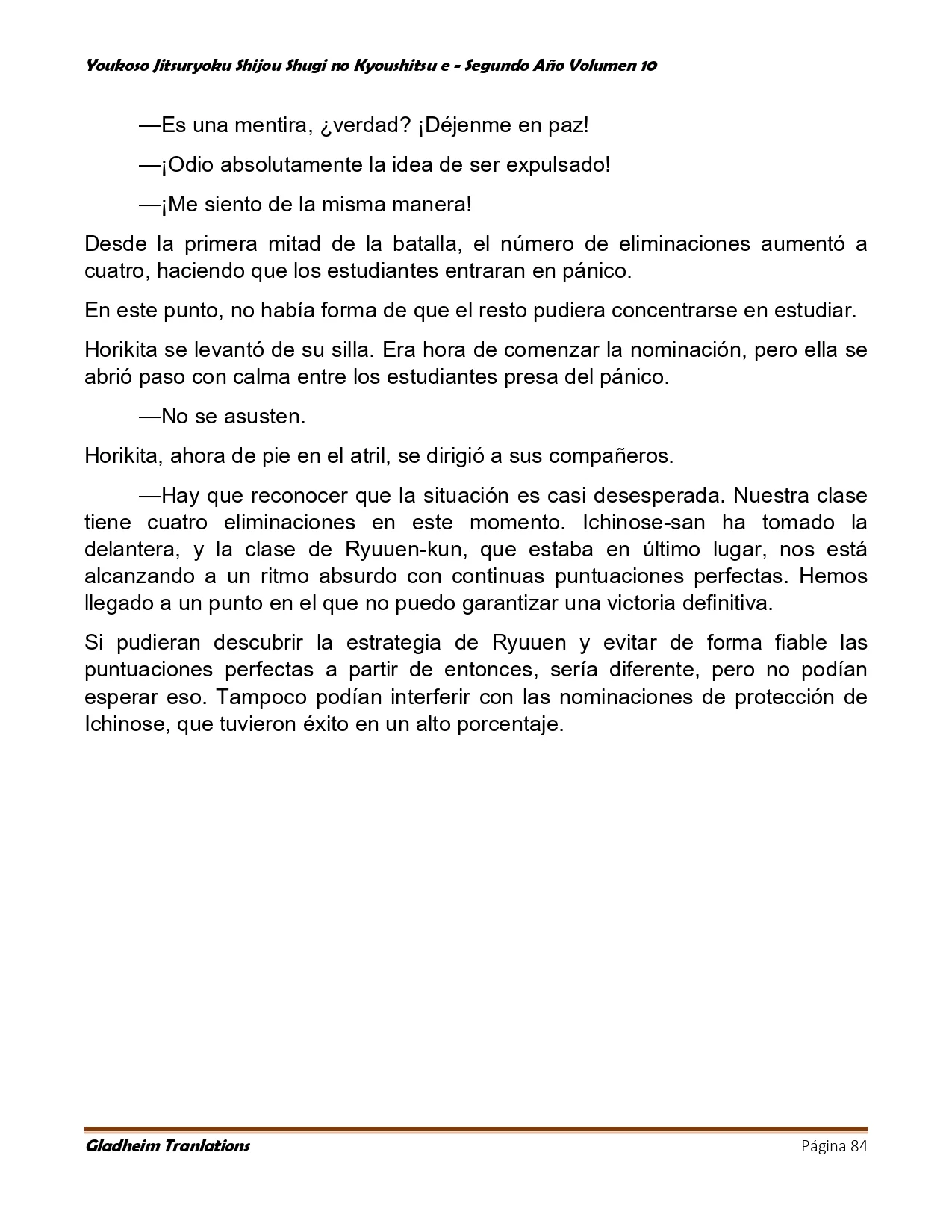 Página 84 del Manga