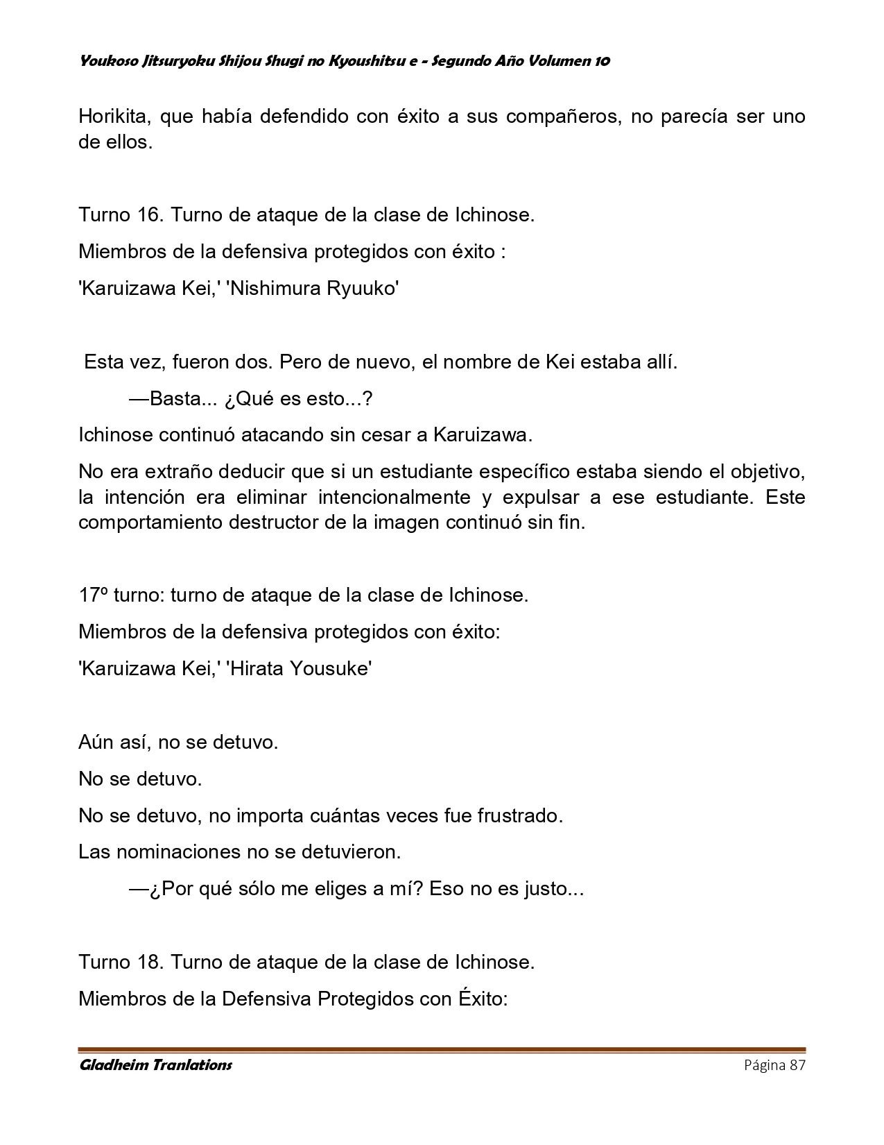 Página 87 del Manga
