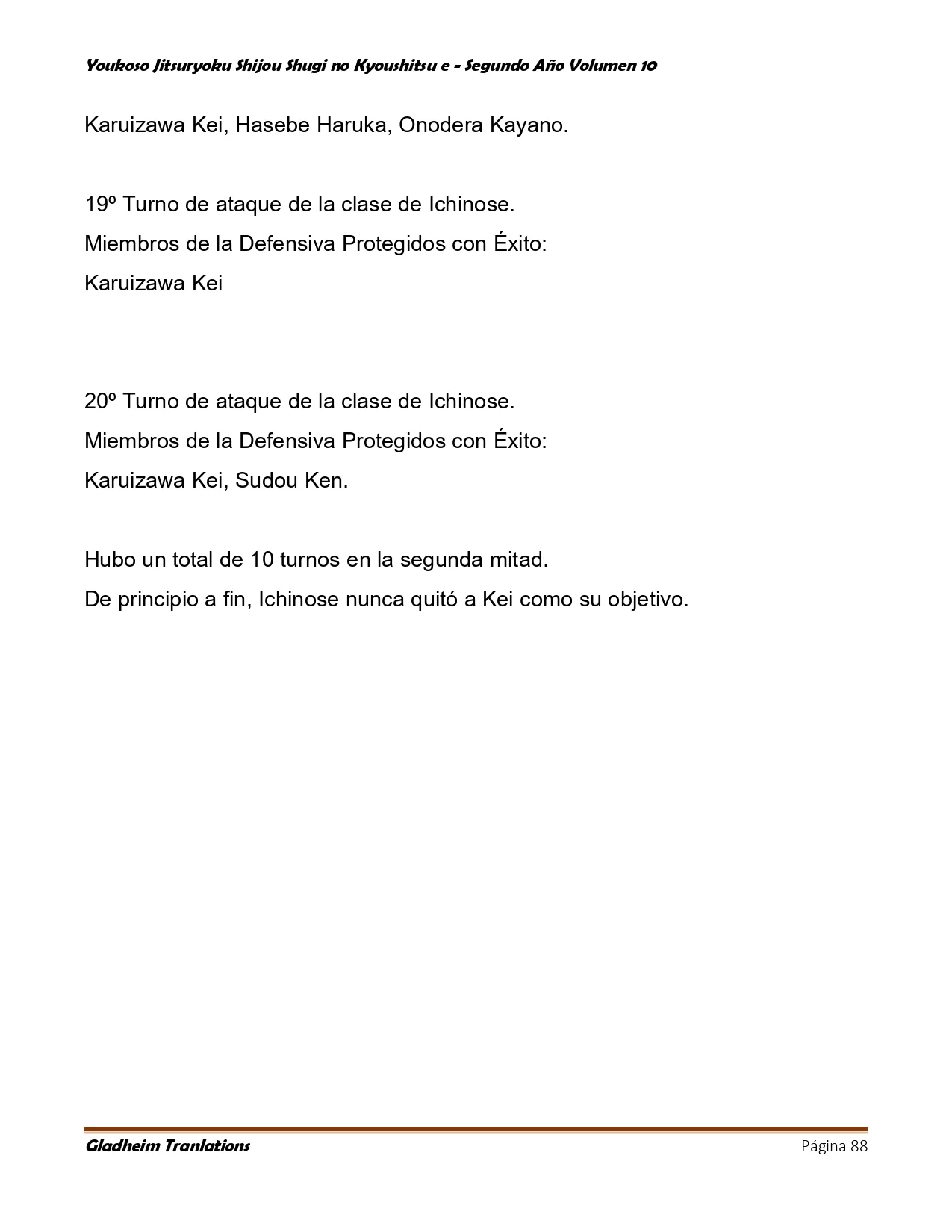 Página 88 del Manga