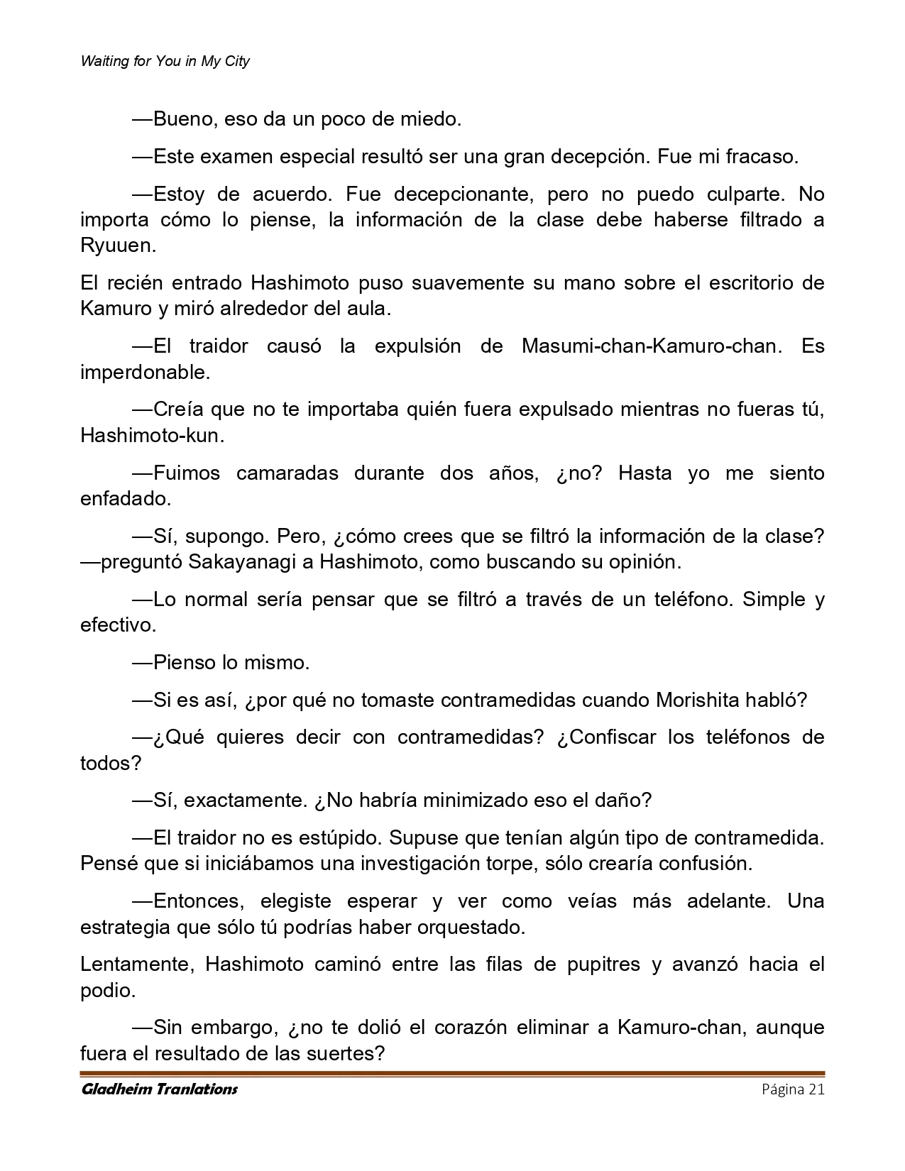 Página 21 del Manga