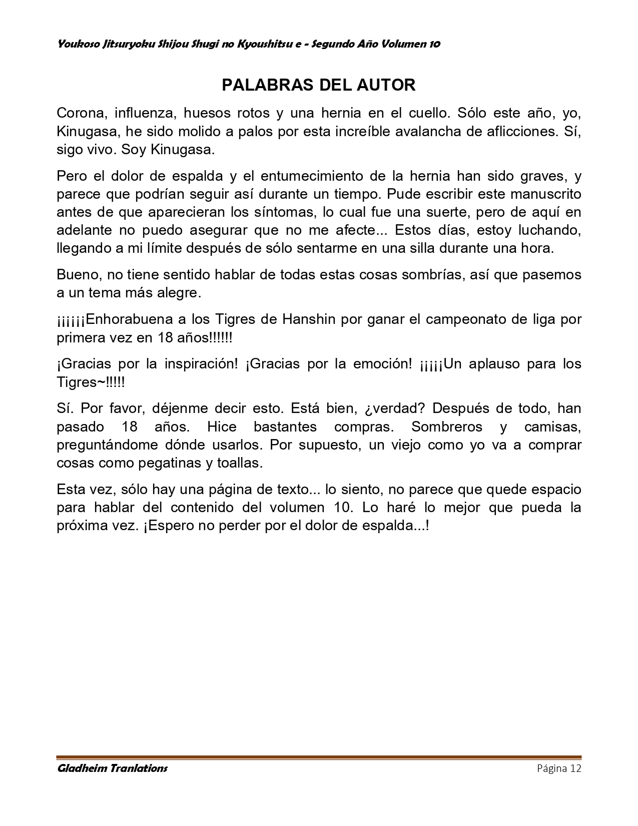 Página 12 del Manga