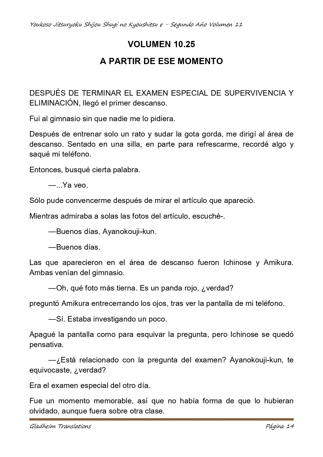 Página 14 del Manga