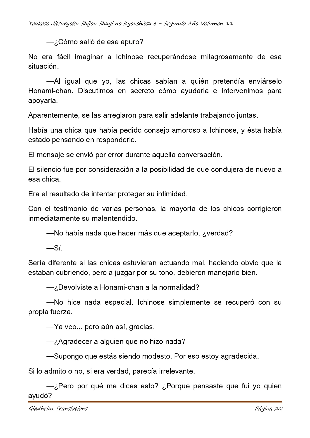 Página 20 del Manga