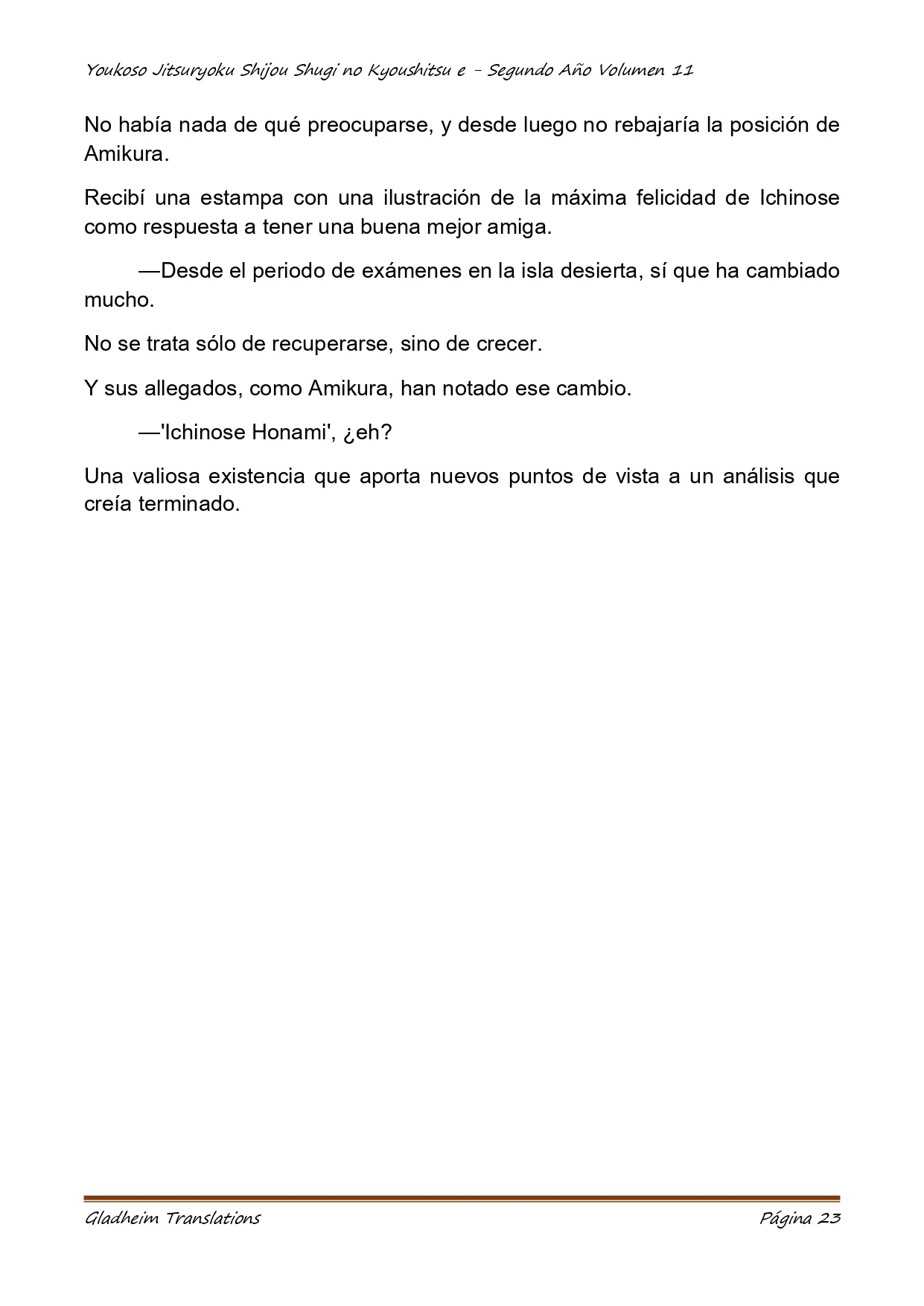 Página 23 del Manga