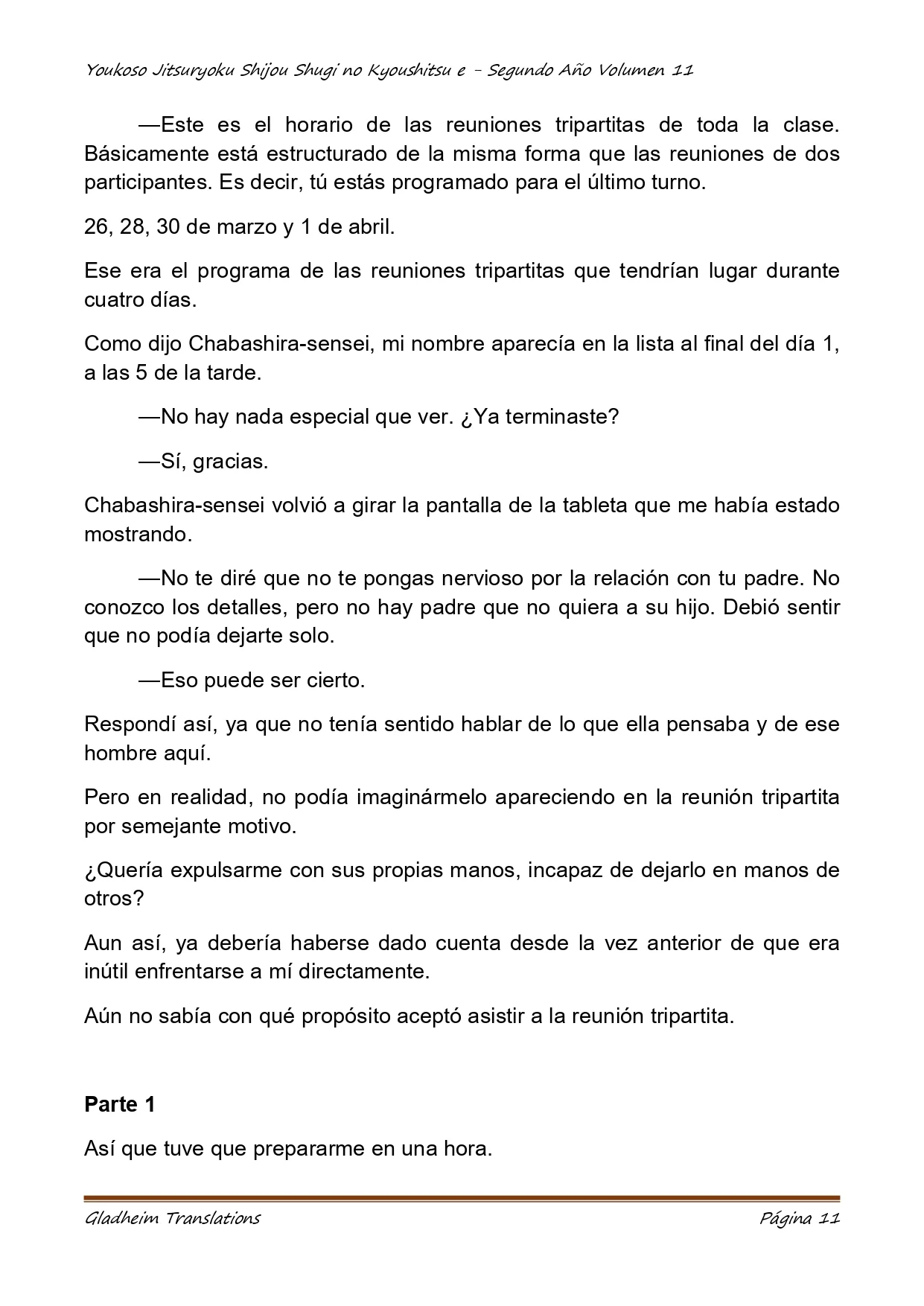 Página 11 del Manga