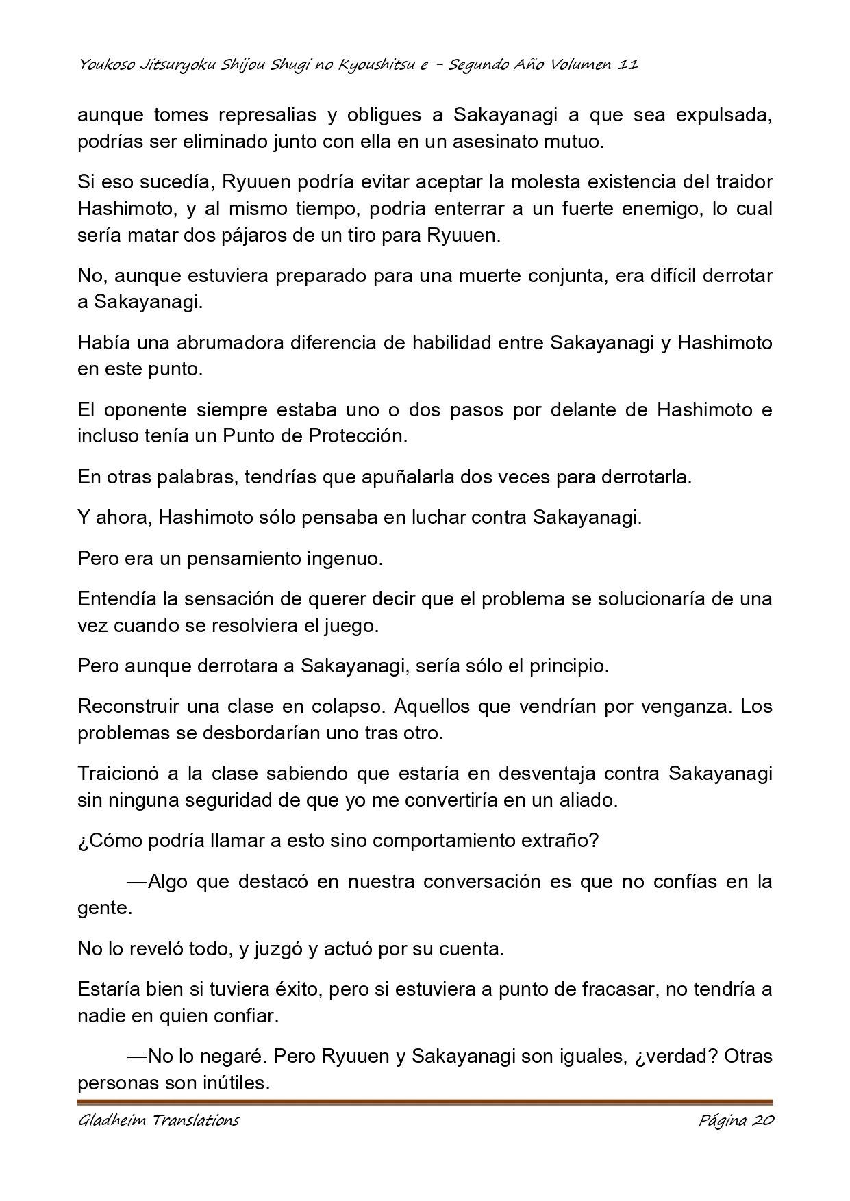 Página 20 del Manga