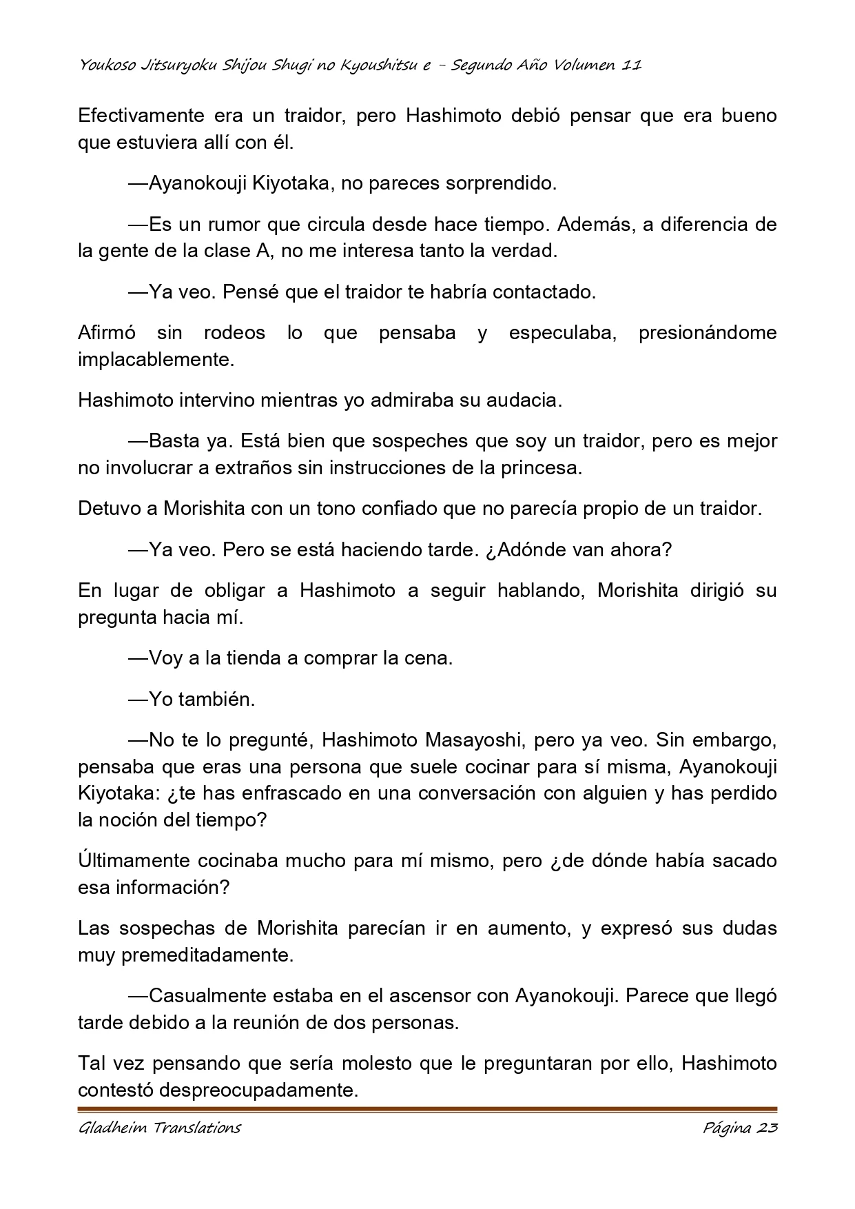 Página 23 del Manga