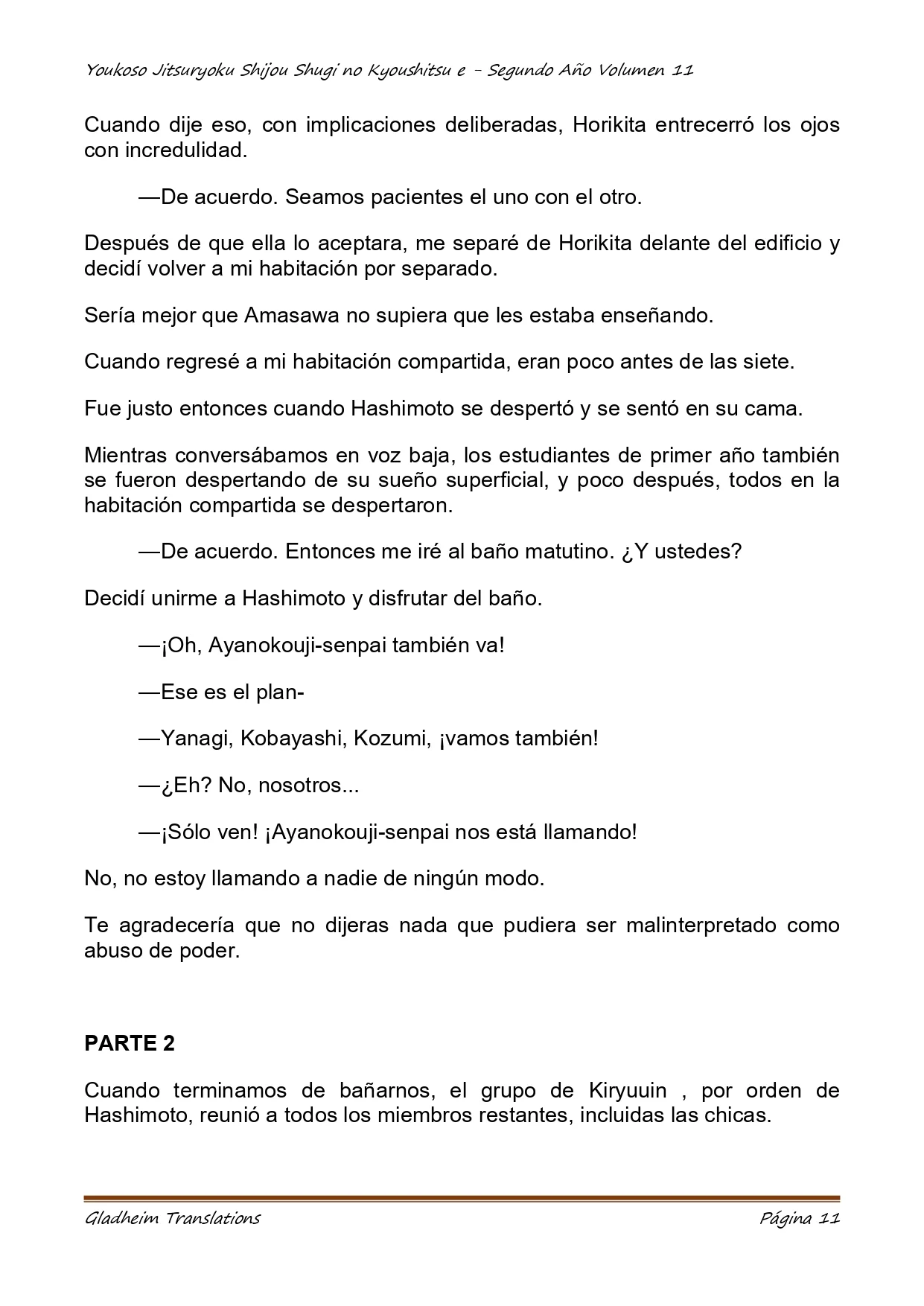 Página 11 del Manga