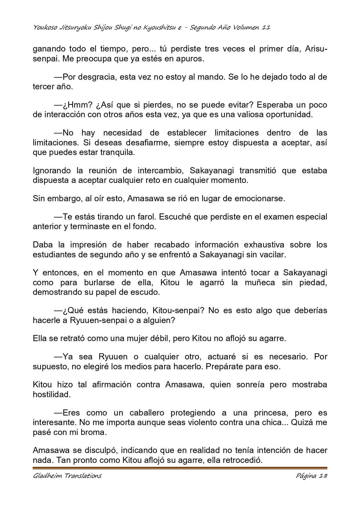 Página 18 del Manga