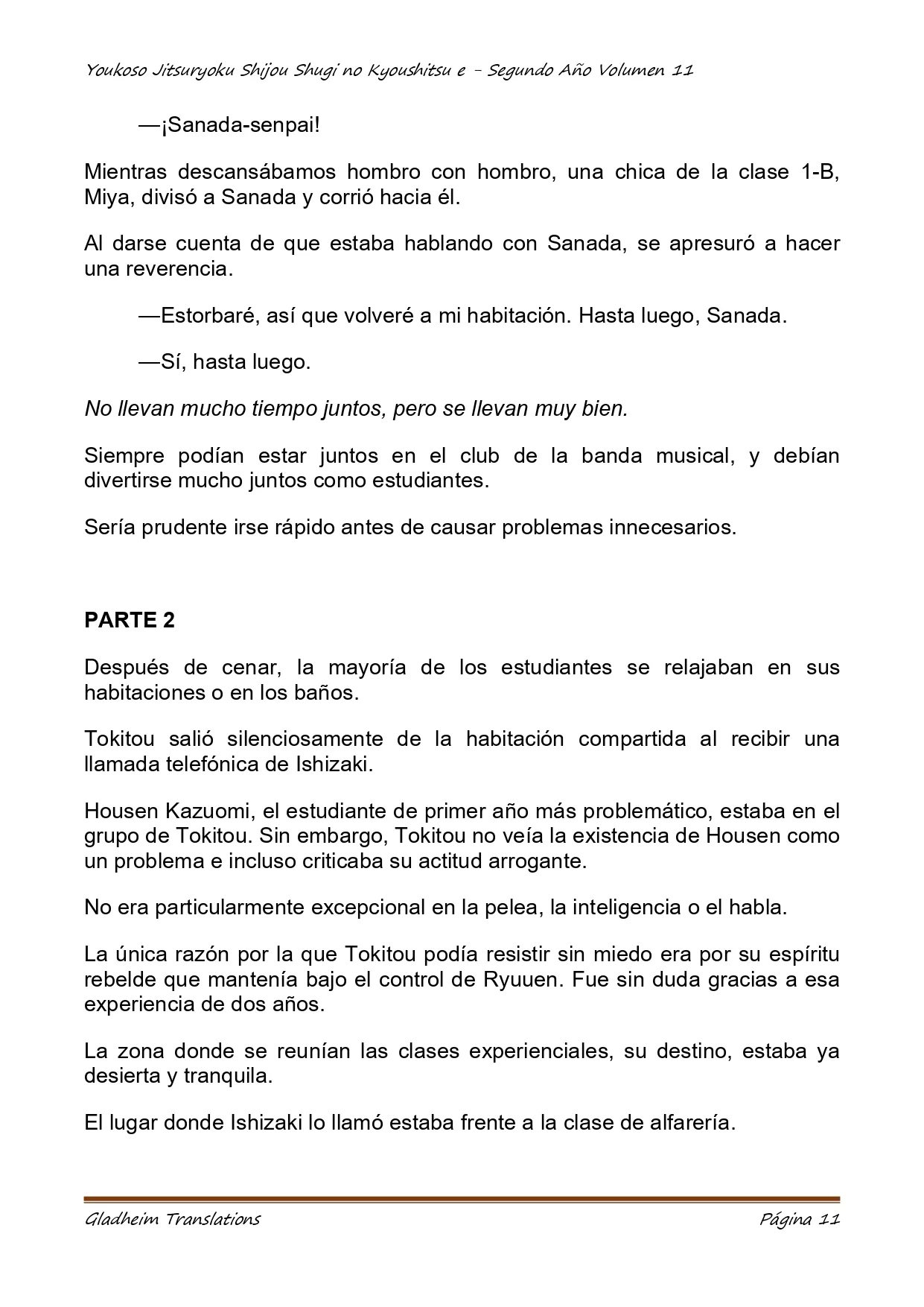 Página 11 del Manga