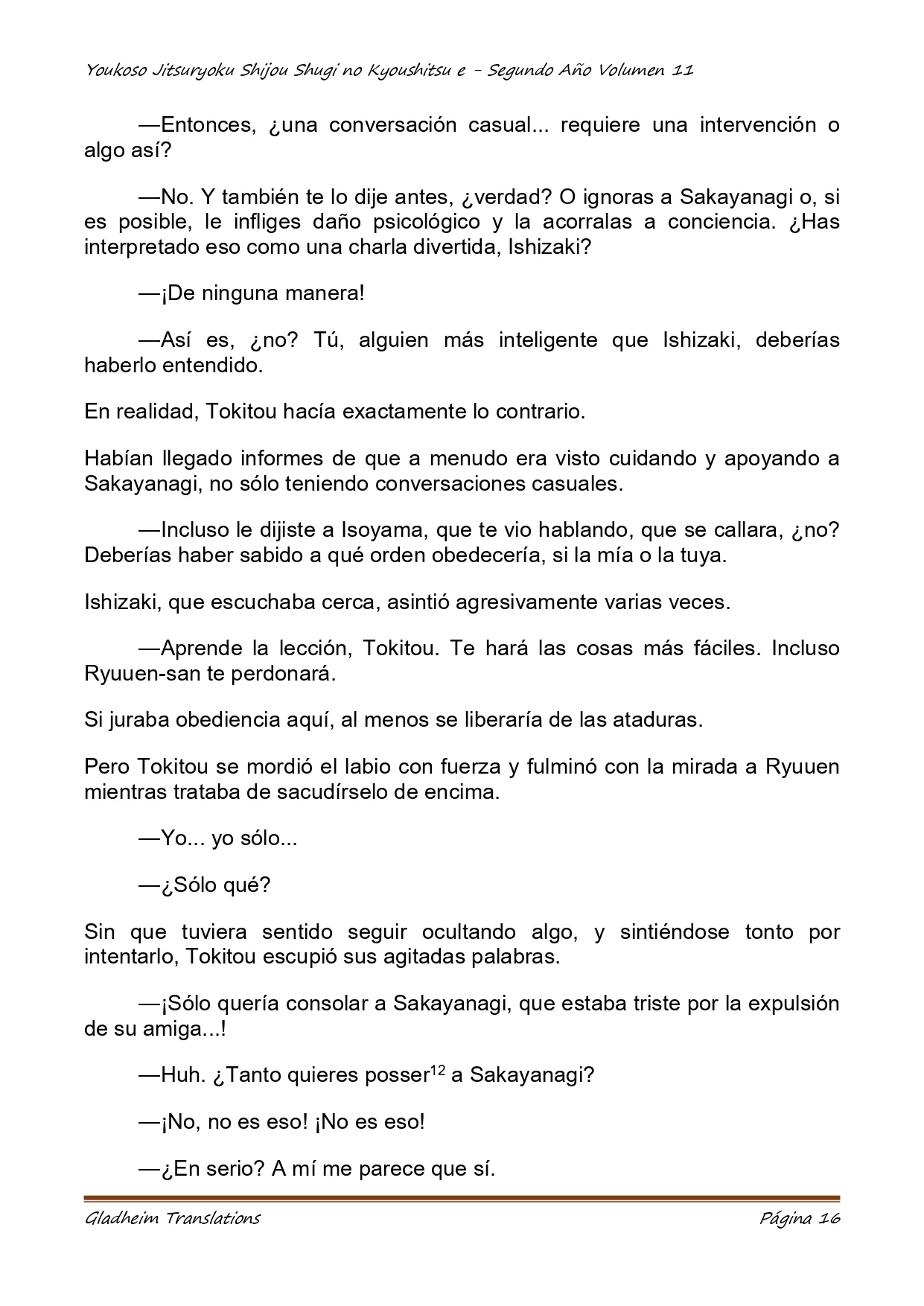 Página 16 del Manga