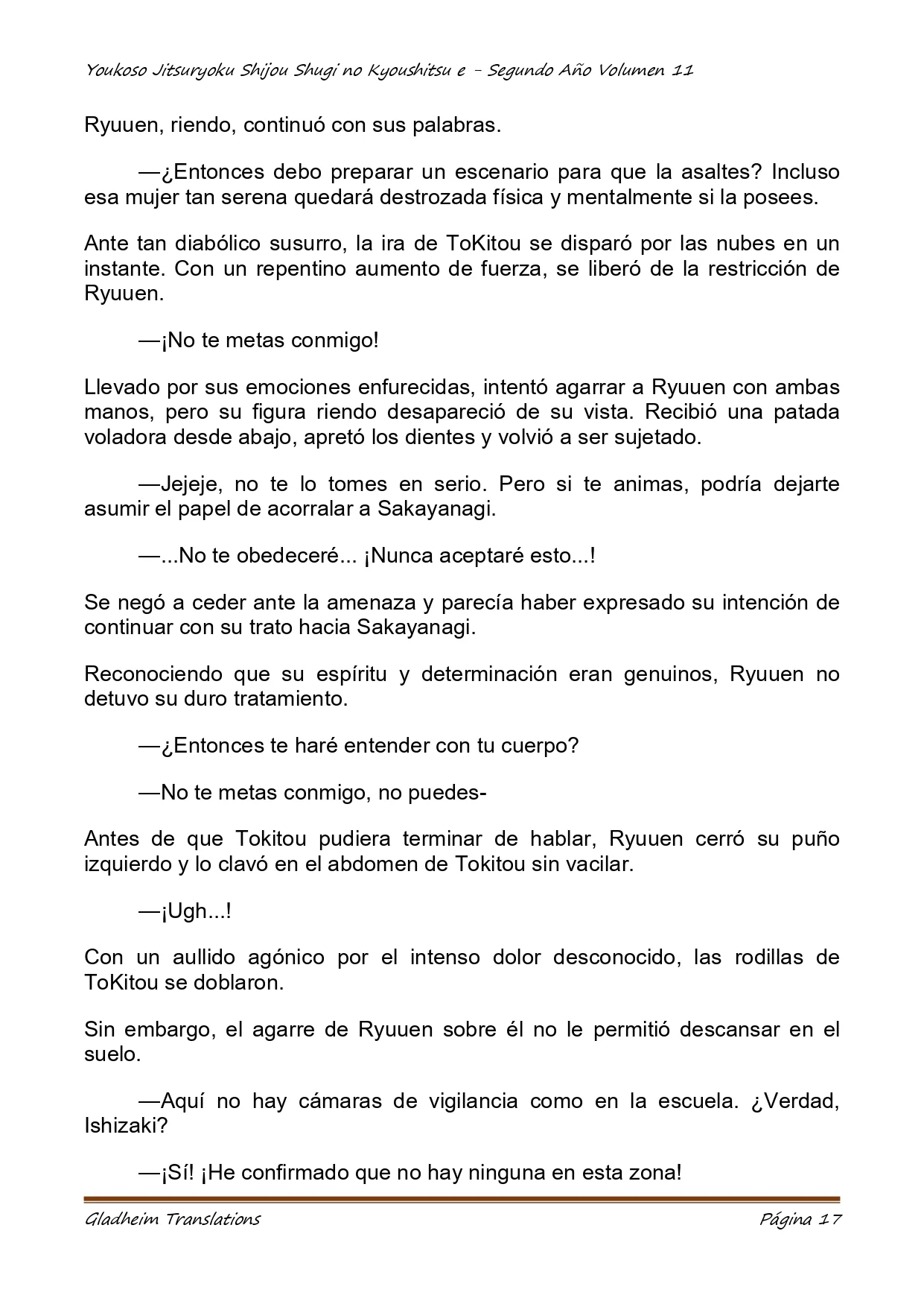 Página 17 del Manga