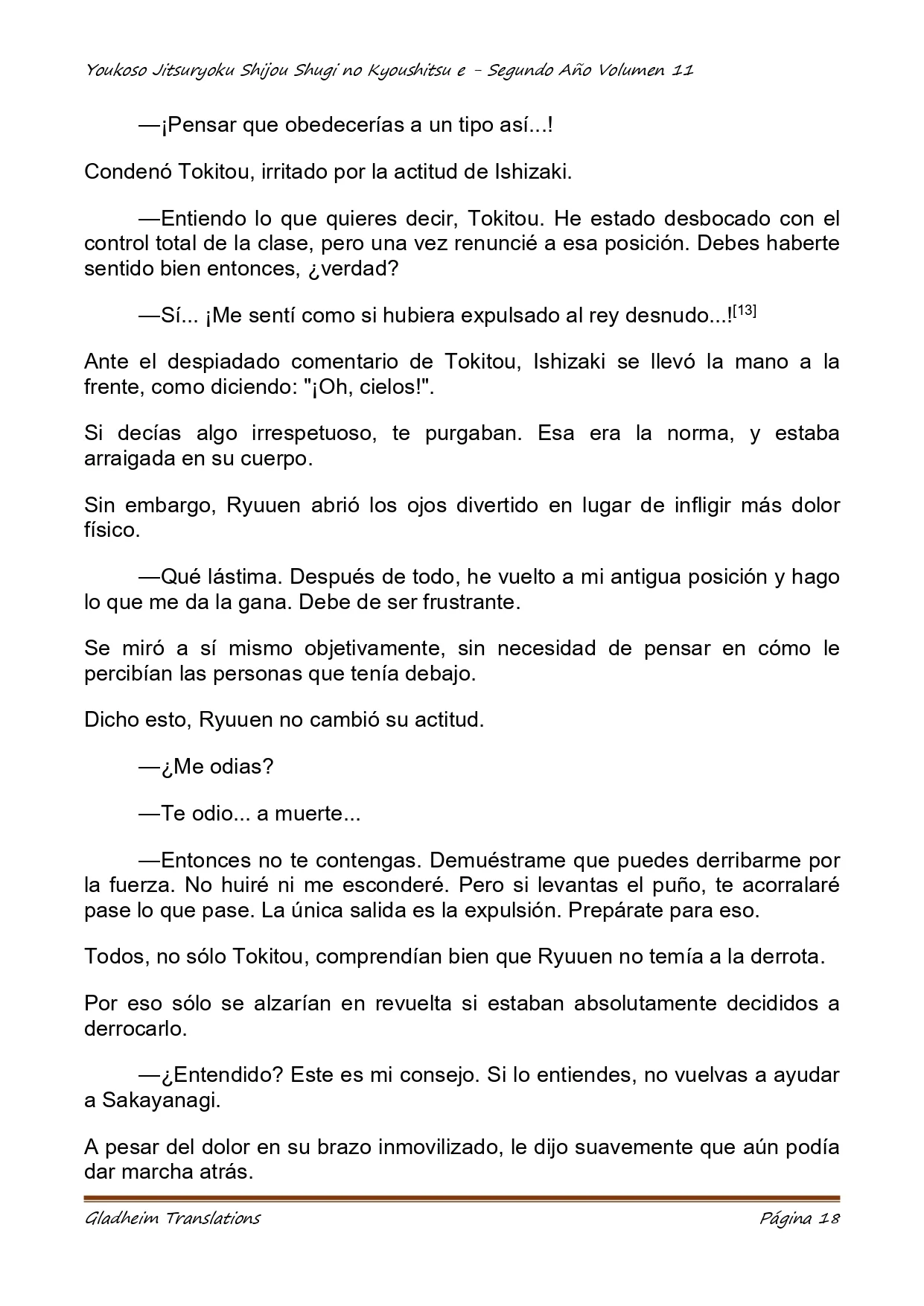 Página 18 del Manga