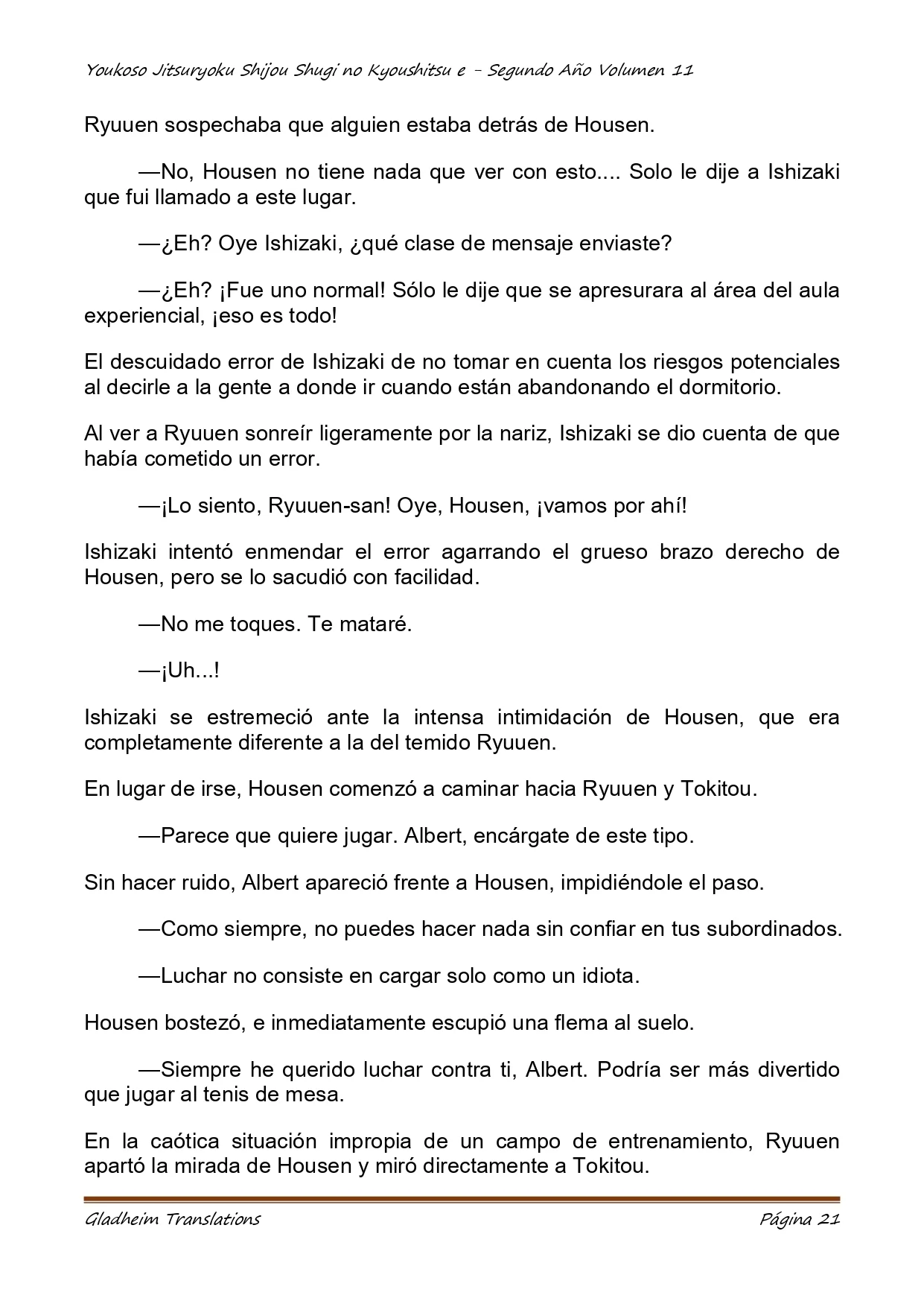 Página 21 del Manga