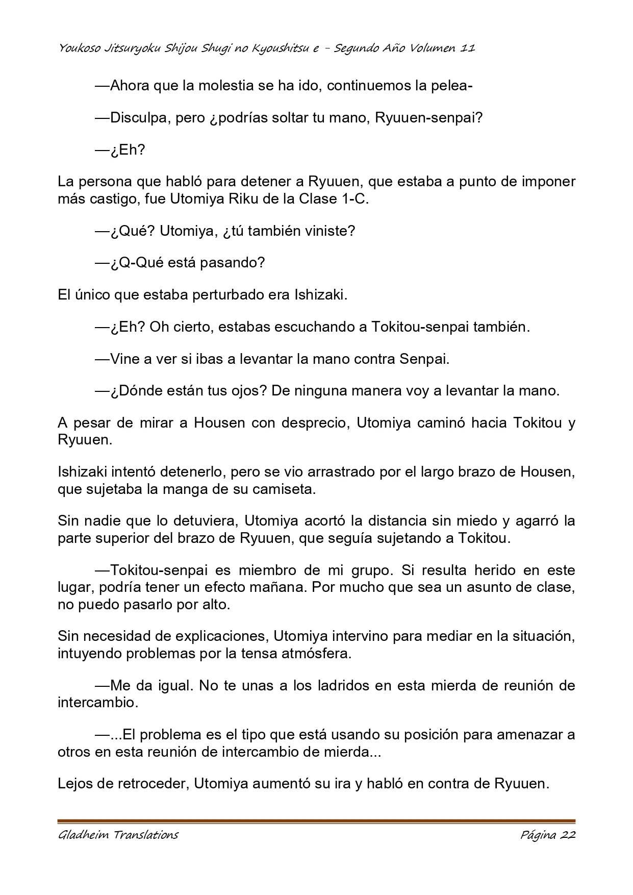 Página 22 del Manga