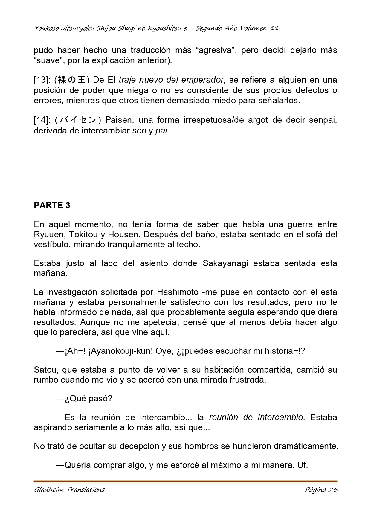 Página 26 del Manga