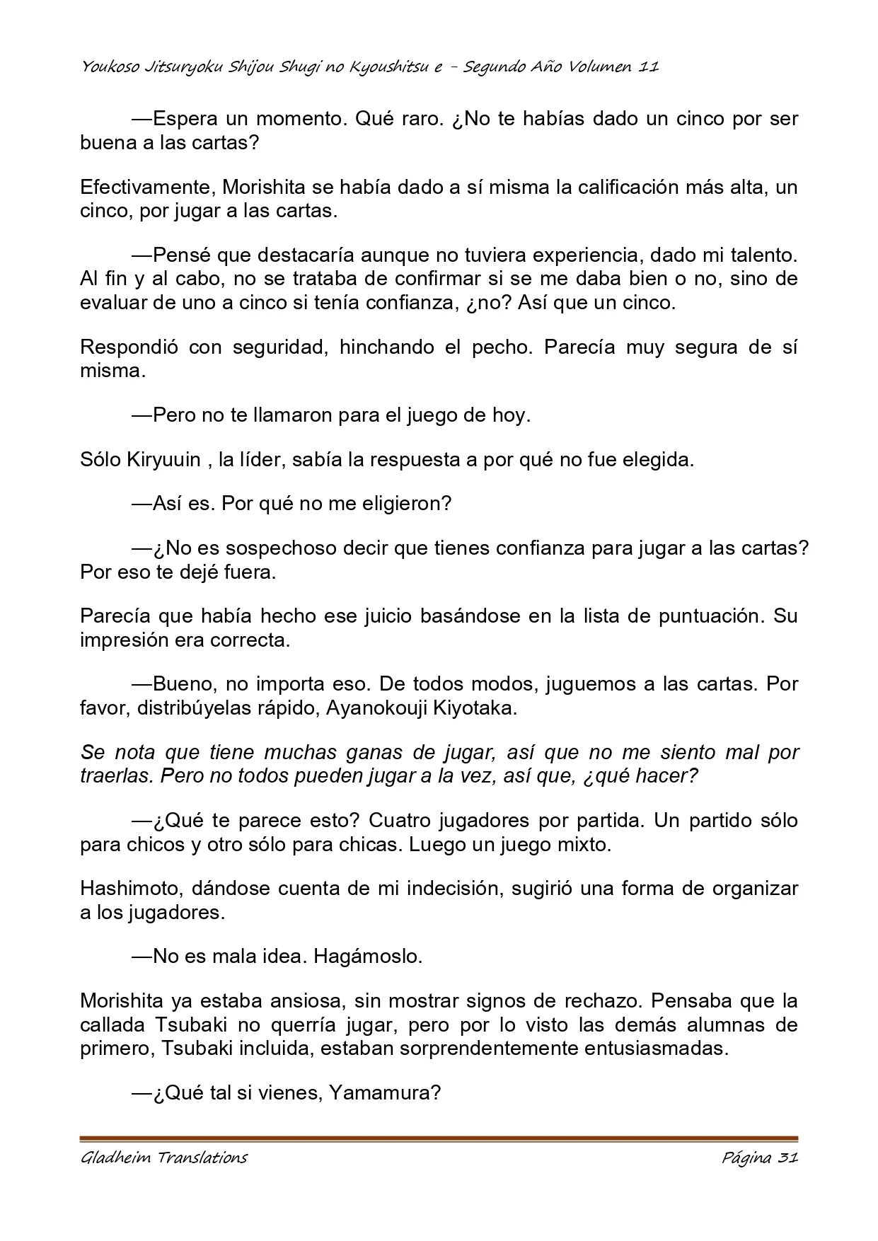 Página 31 del Manga