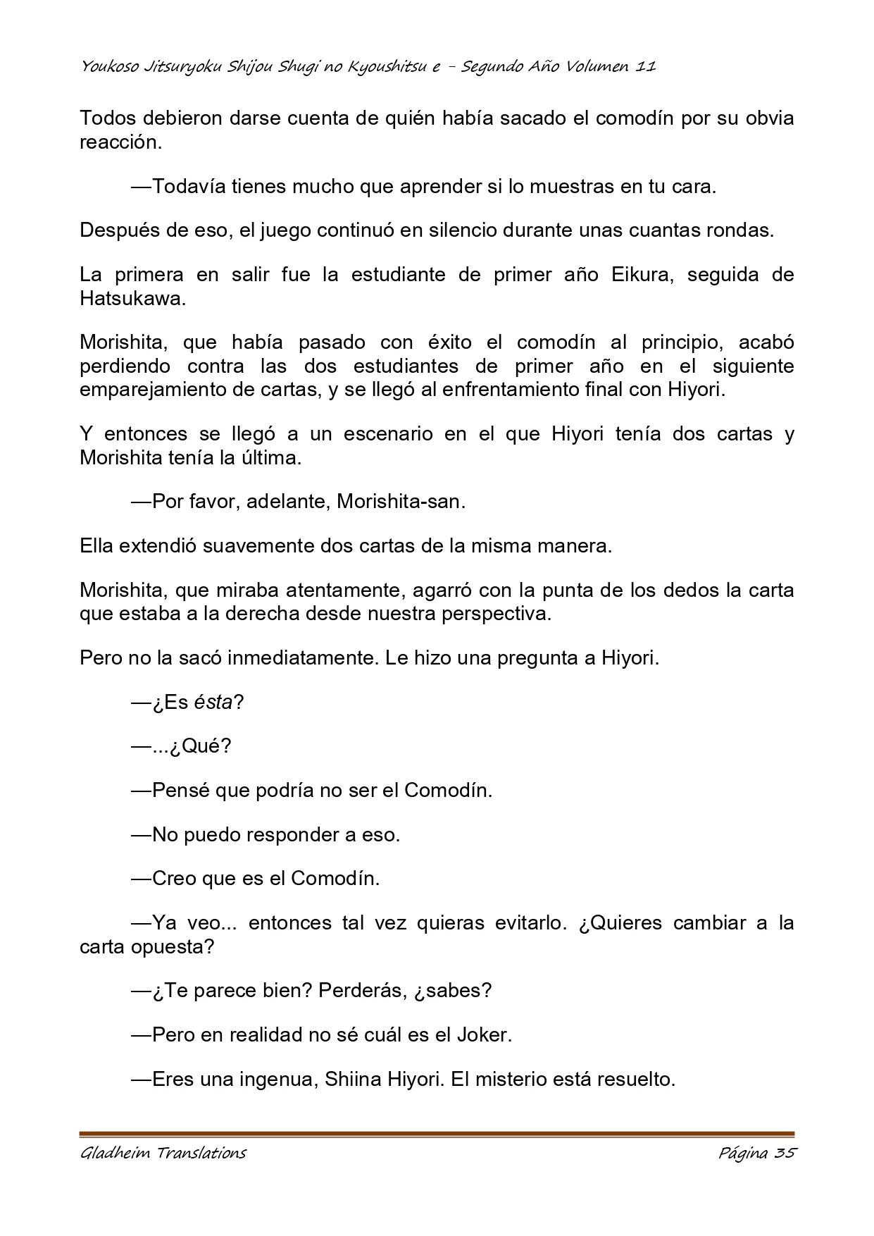 Página 35 del Manga