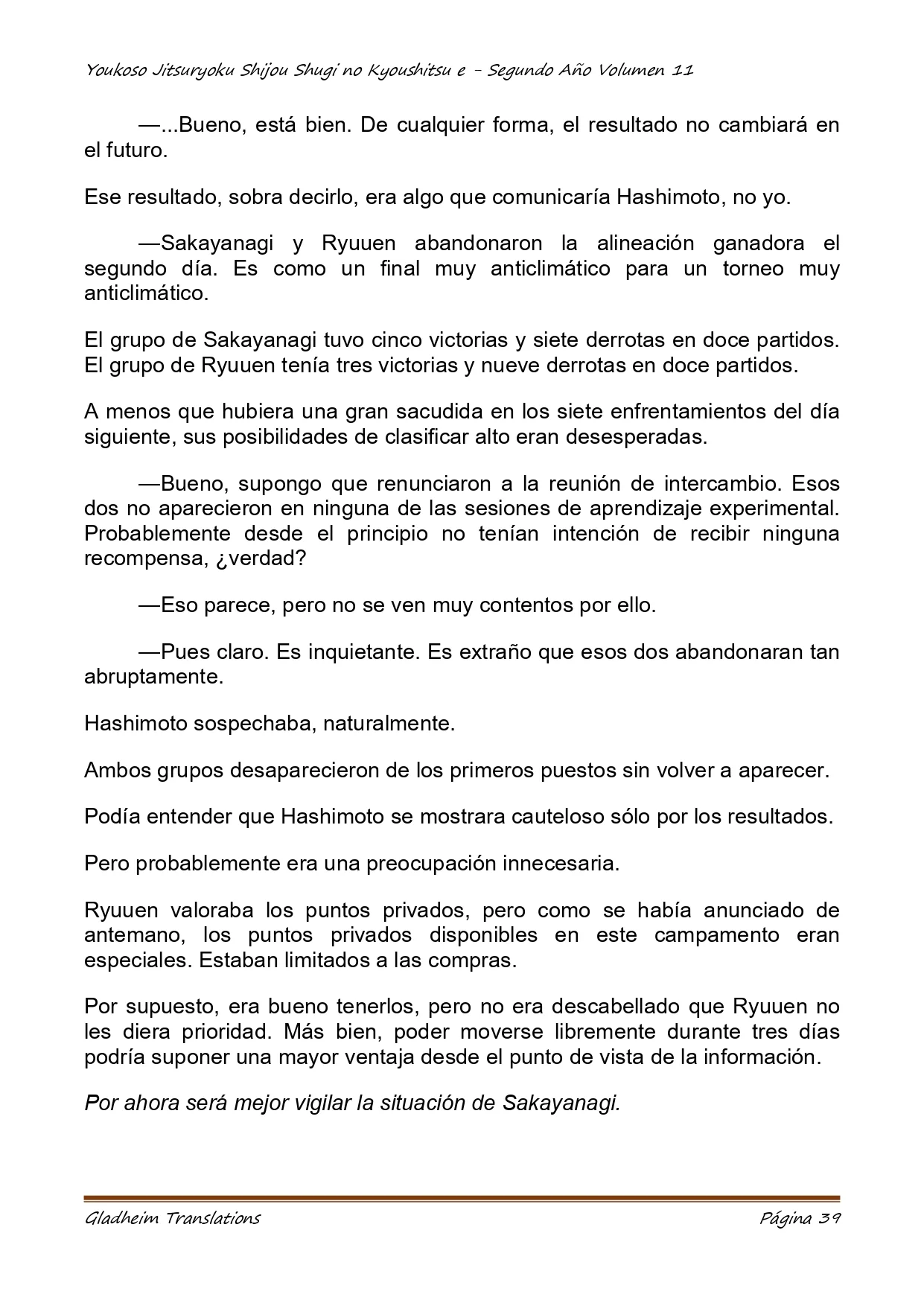 Página 39 del Manga