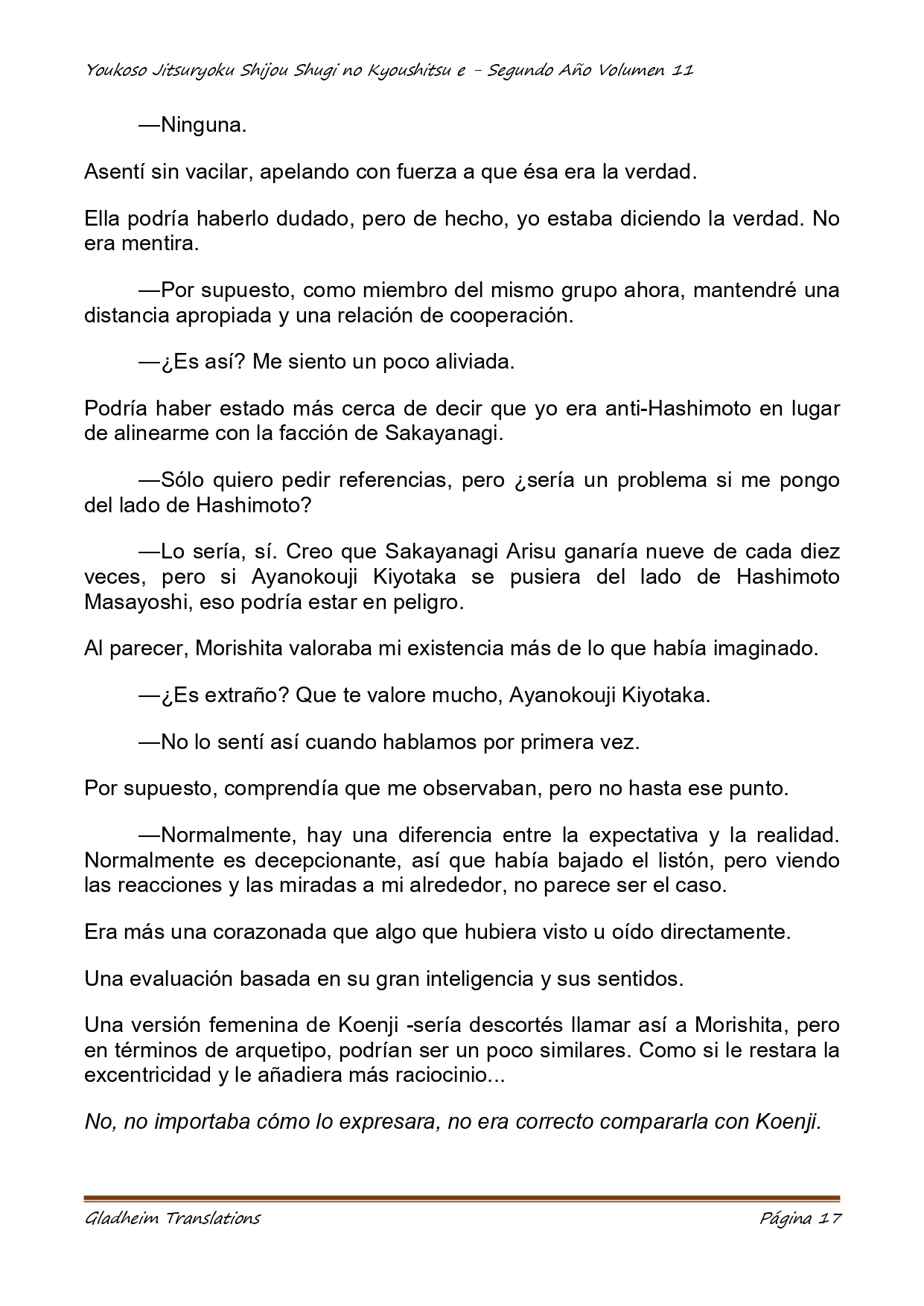 Página 17 del Manga