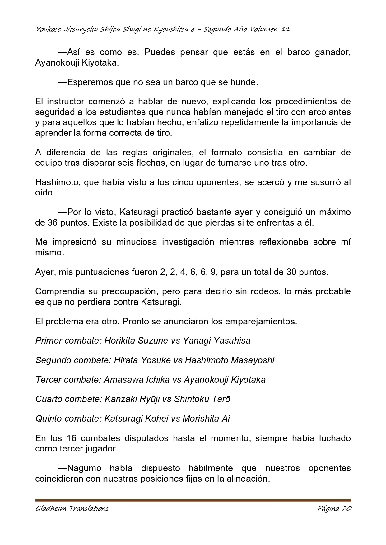 Página 20 del Manga