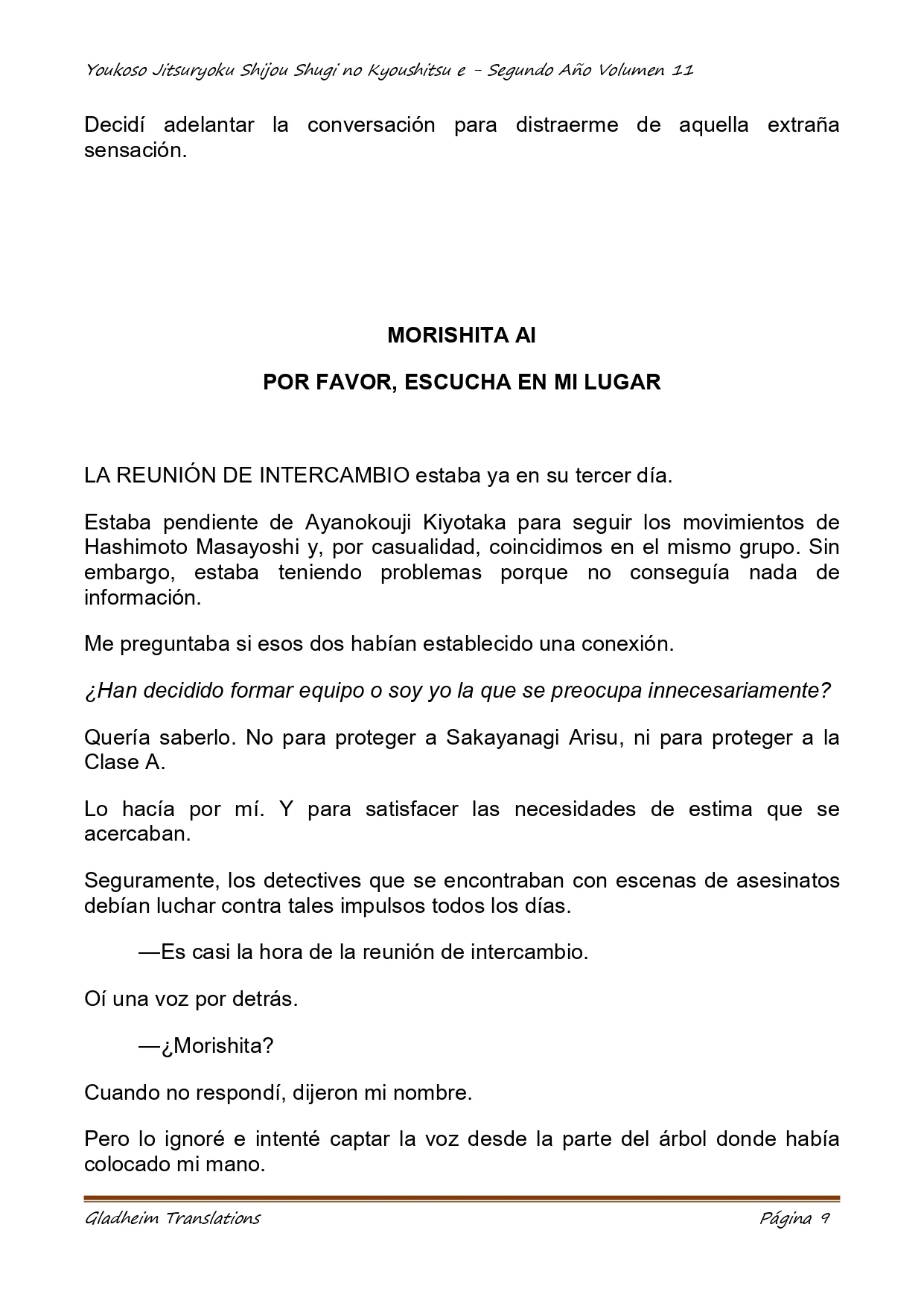Página 9 del Manga