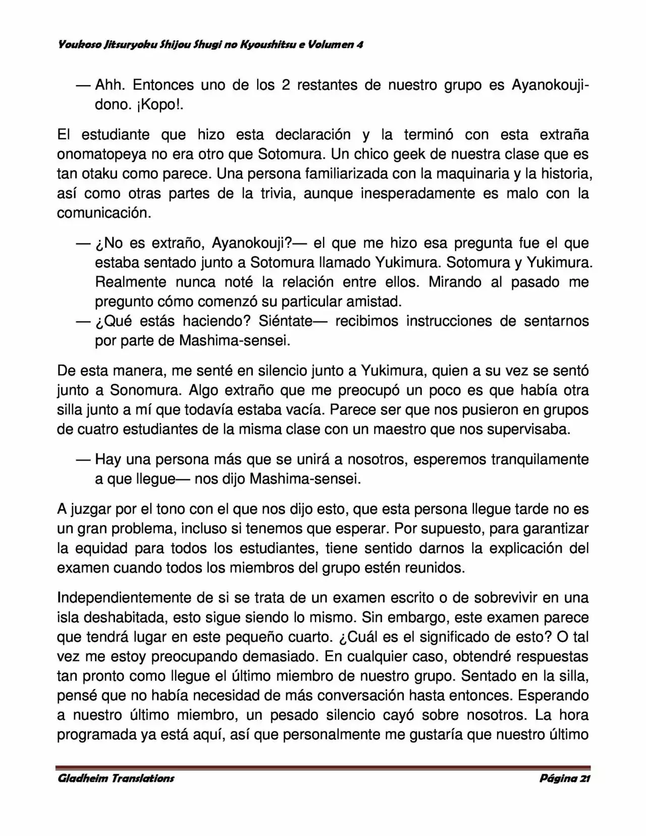 Página 21 del Manga