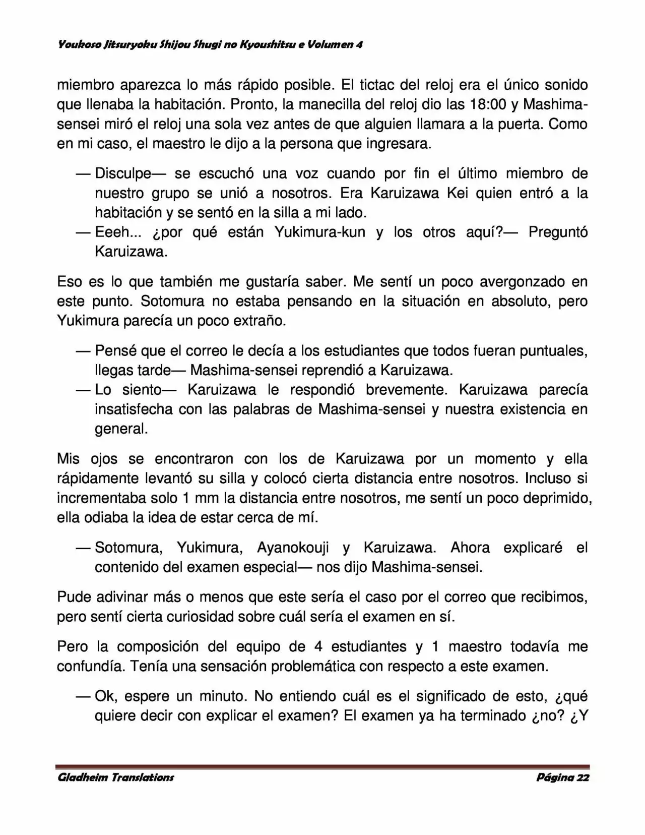 Página 22 del Manga