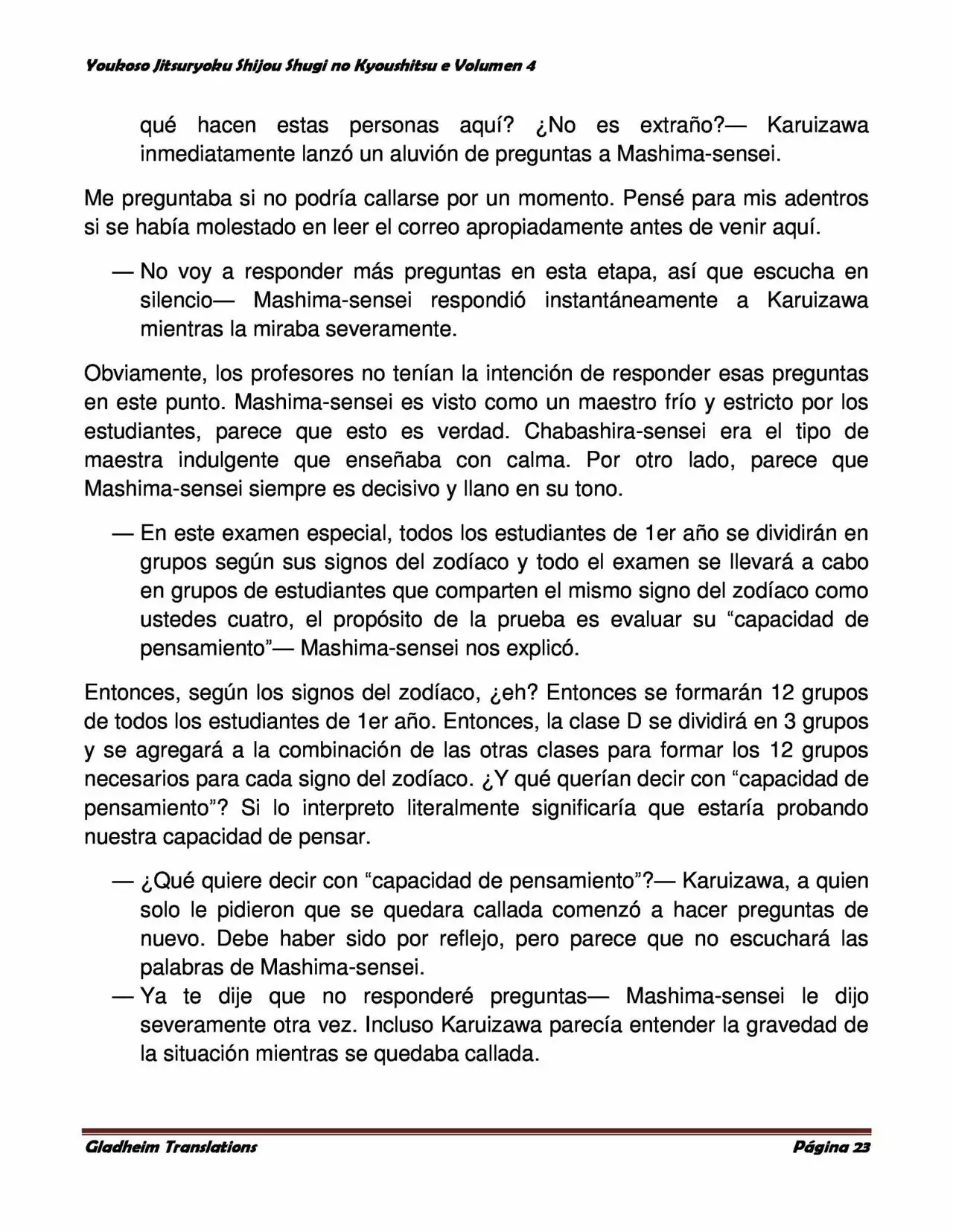 Página 23 del Manga