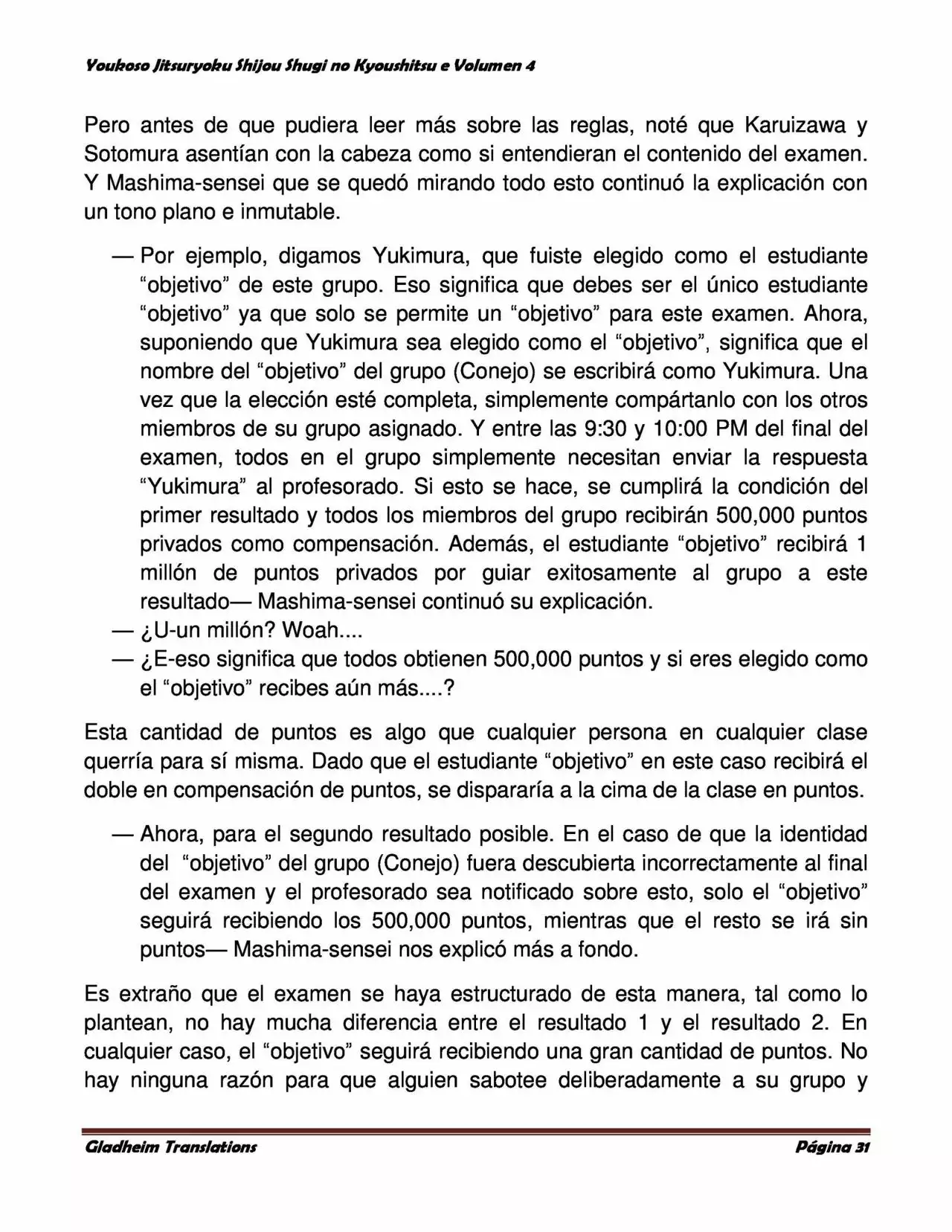 Página 31 del Manga