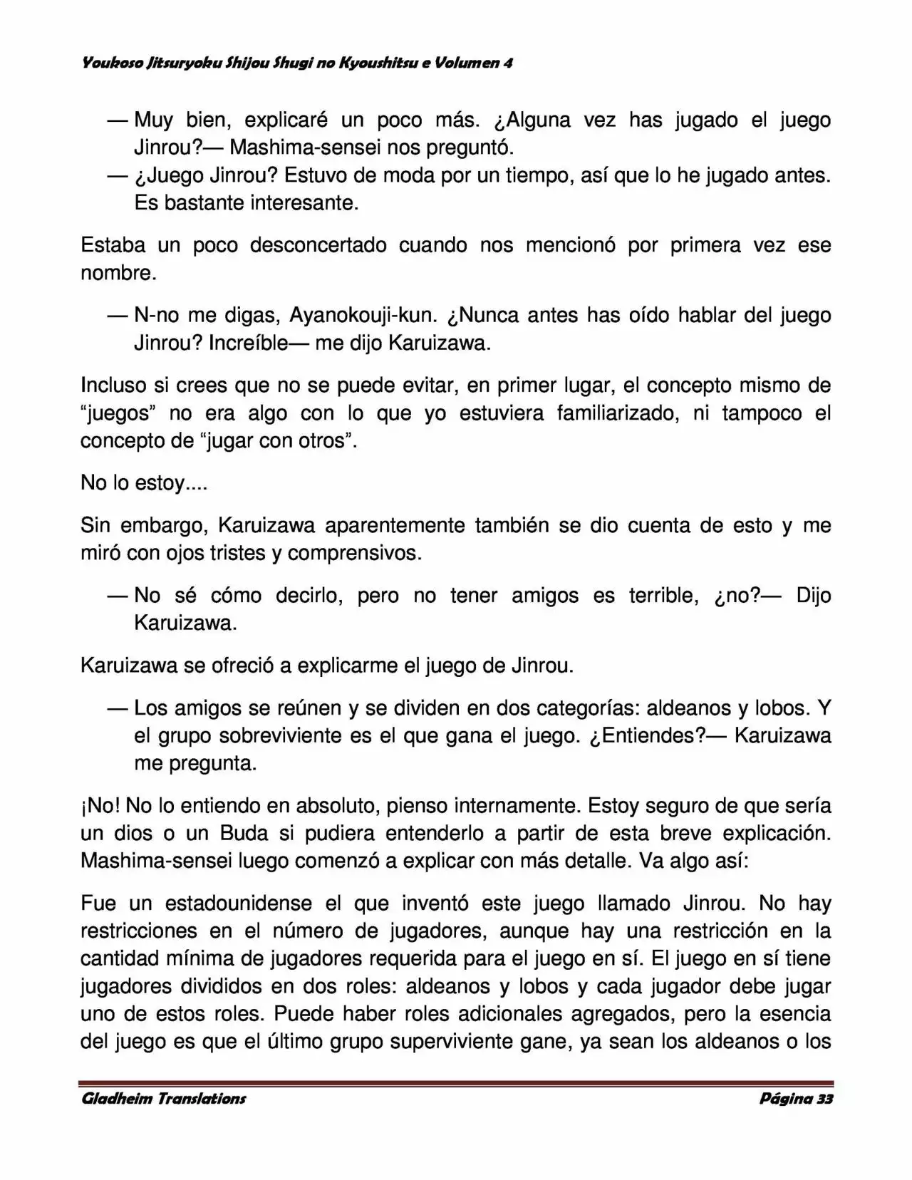 Página 33 del Manga