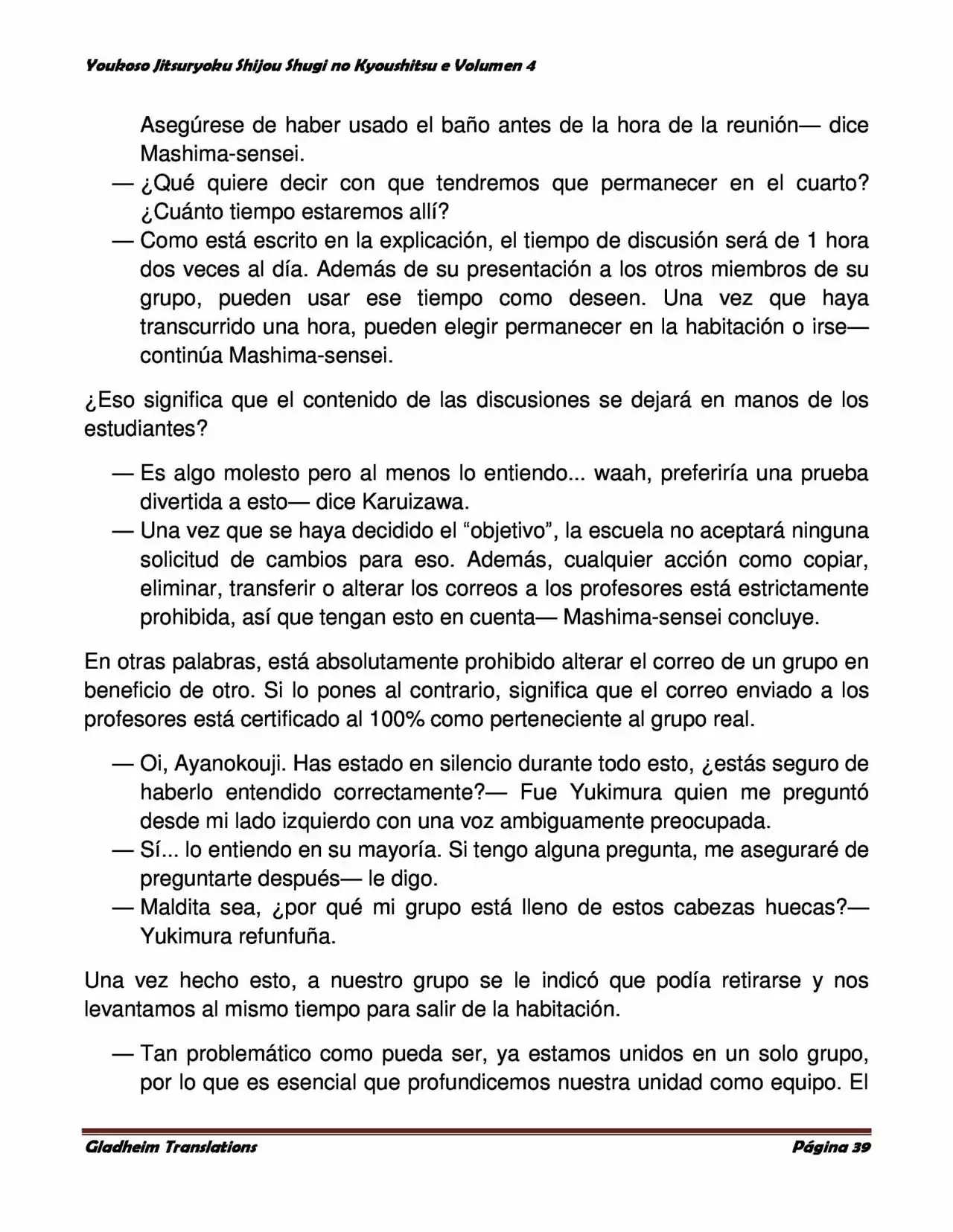 Página 39 del Manga