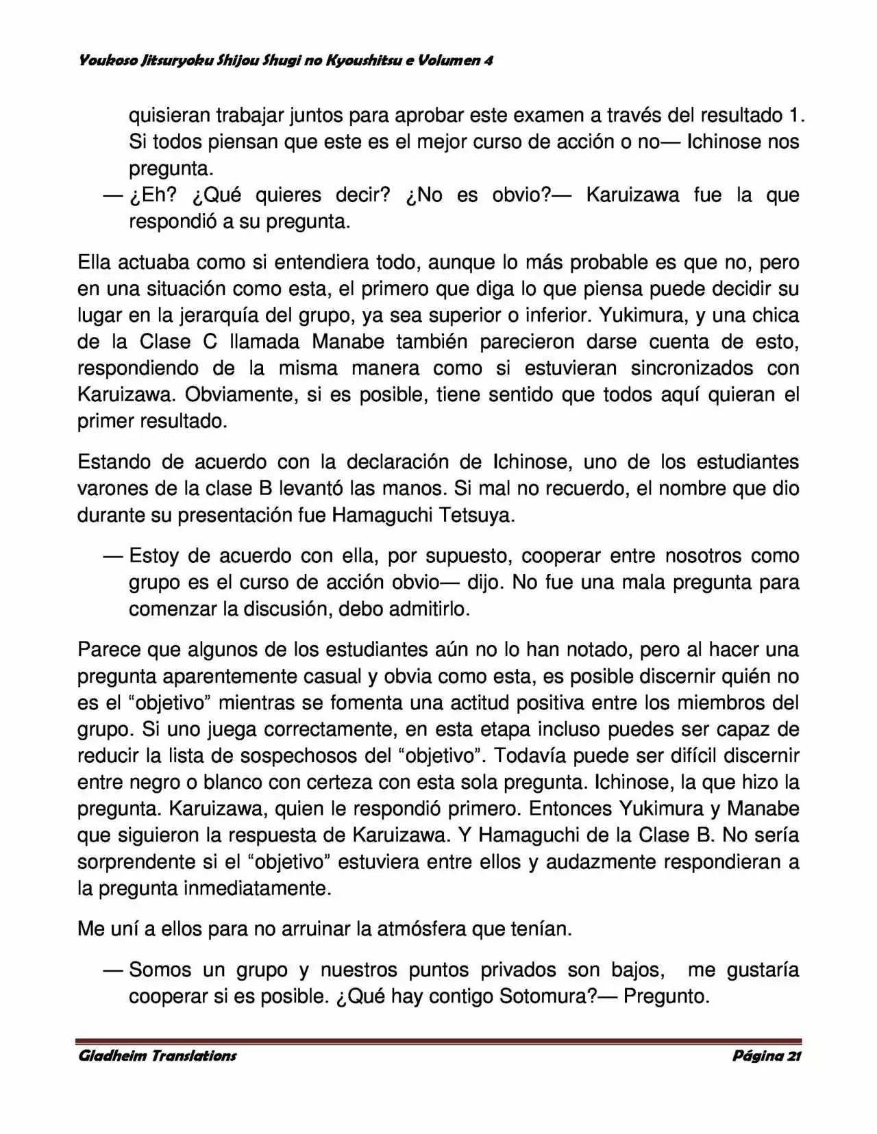 Página 21 del Manga