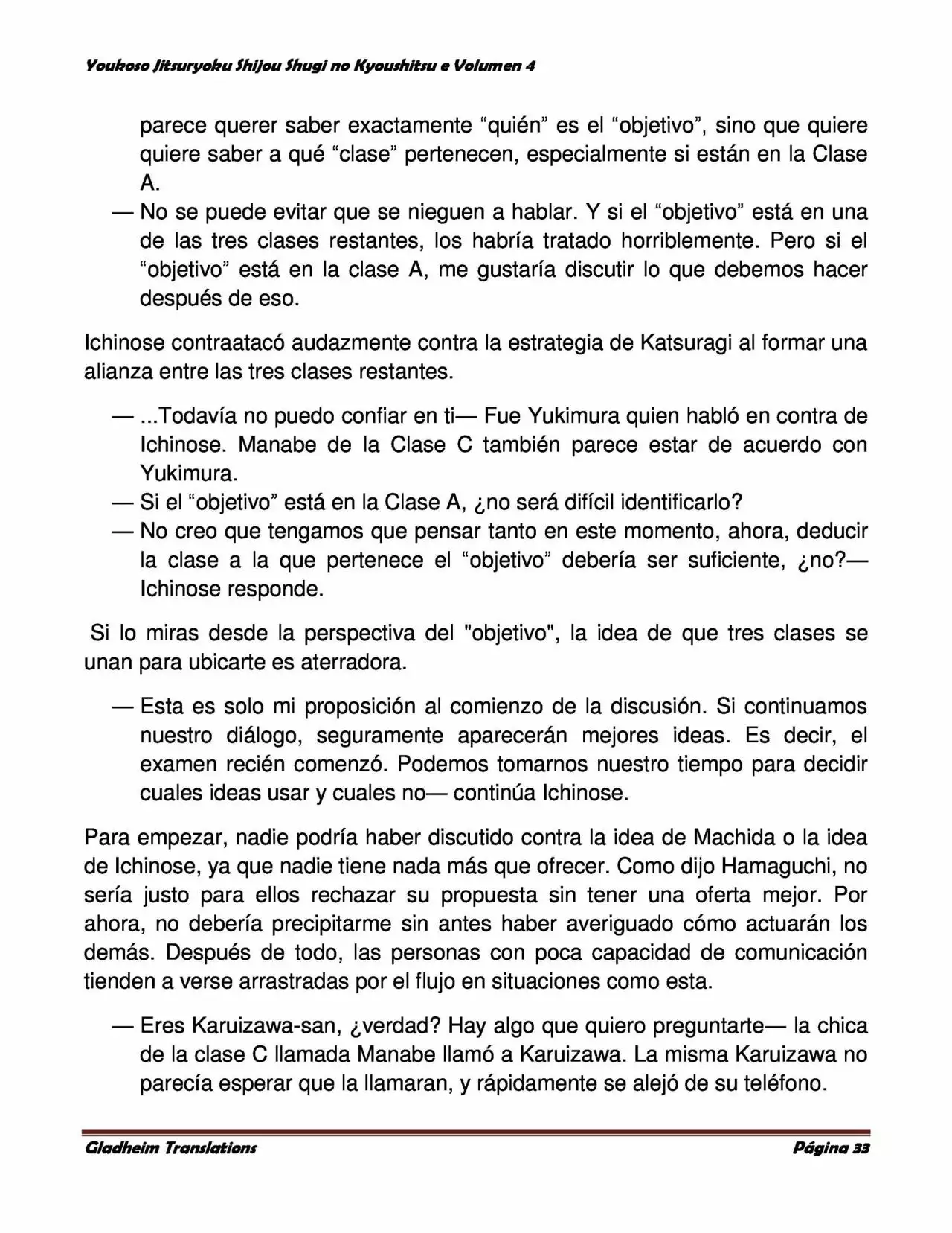 Página 33 del Manga