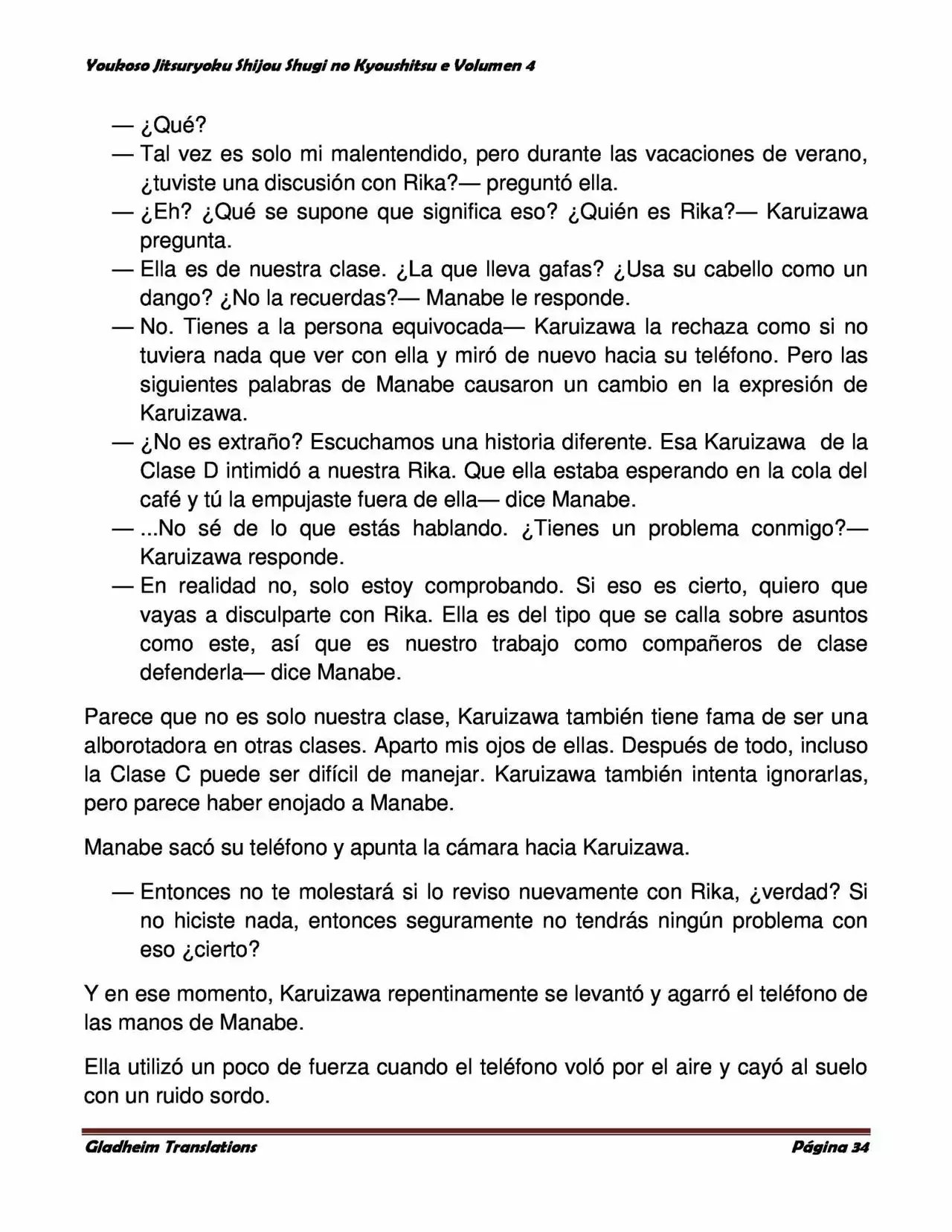Página 34 del Manga