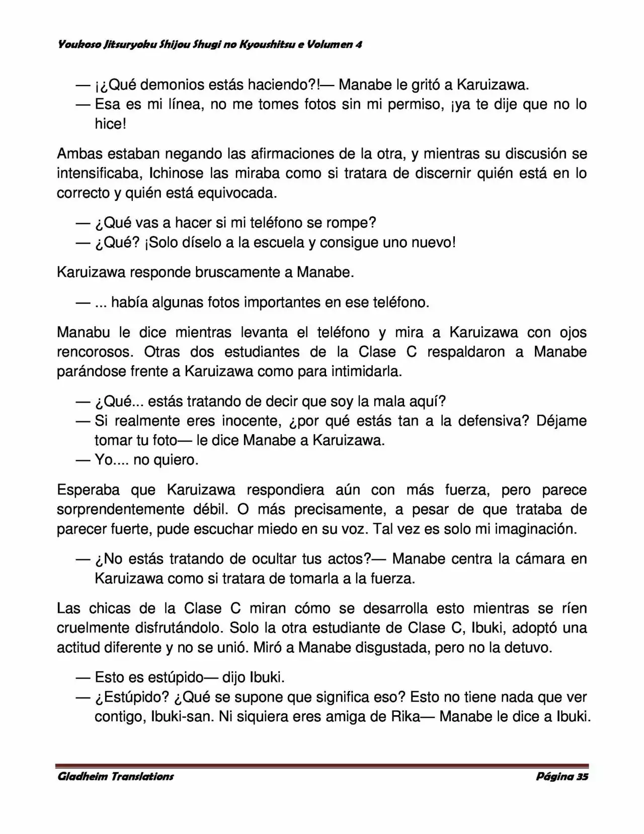 Página 35 del Manga