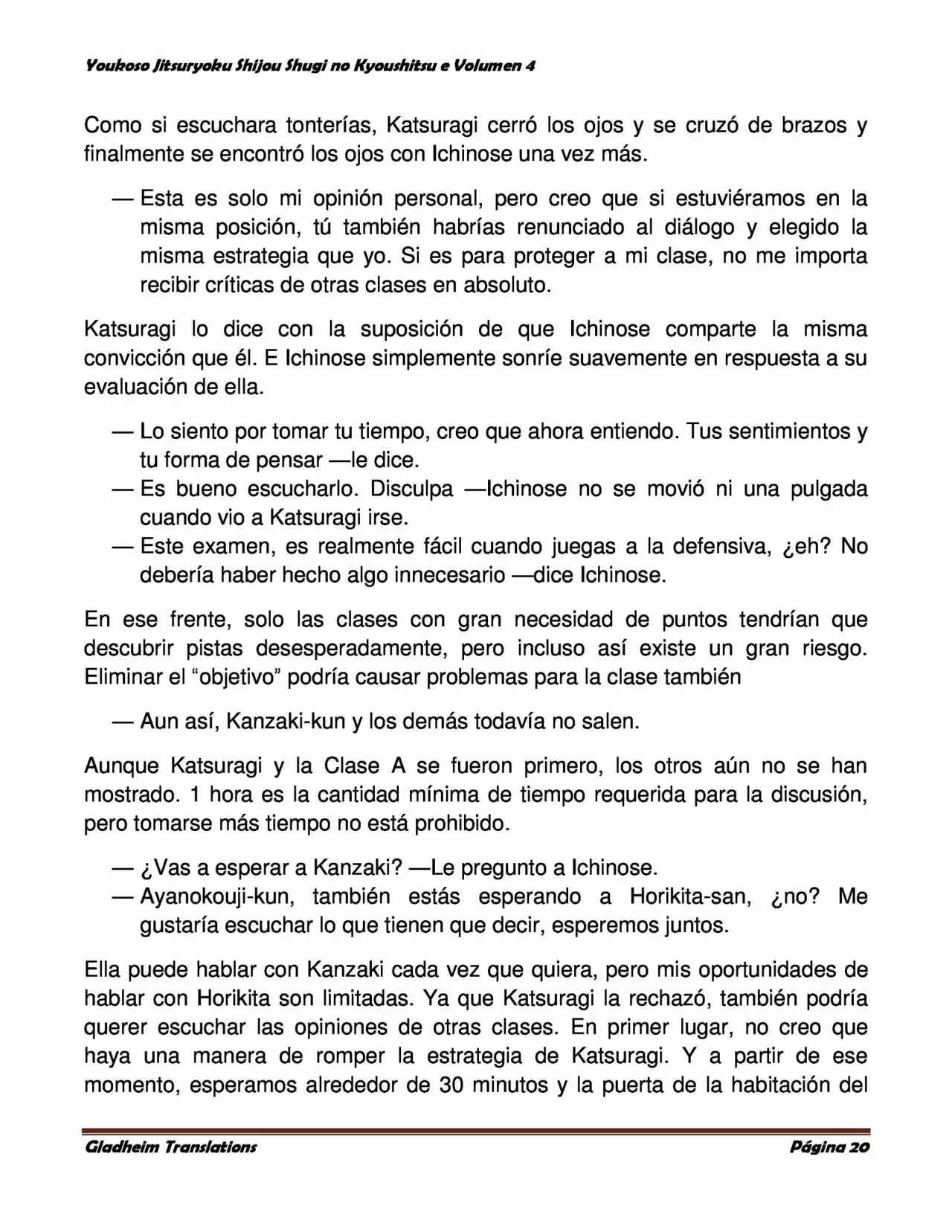 Página 20 del Manga