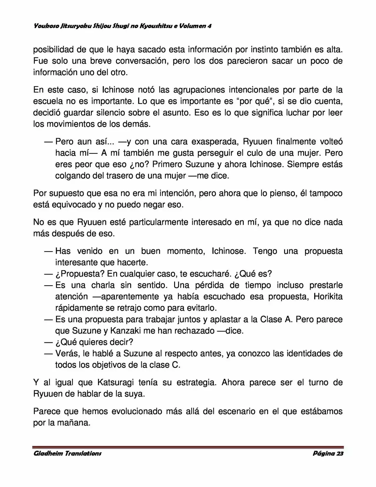 Página 23 del Manga