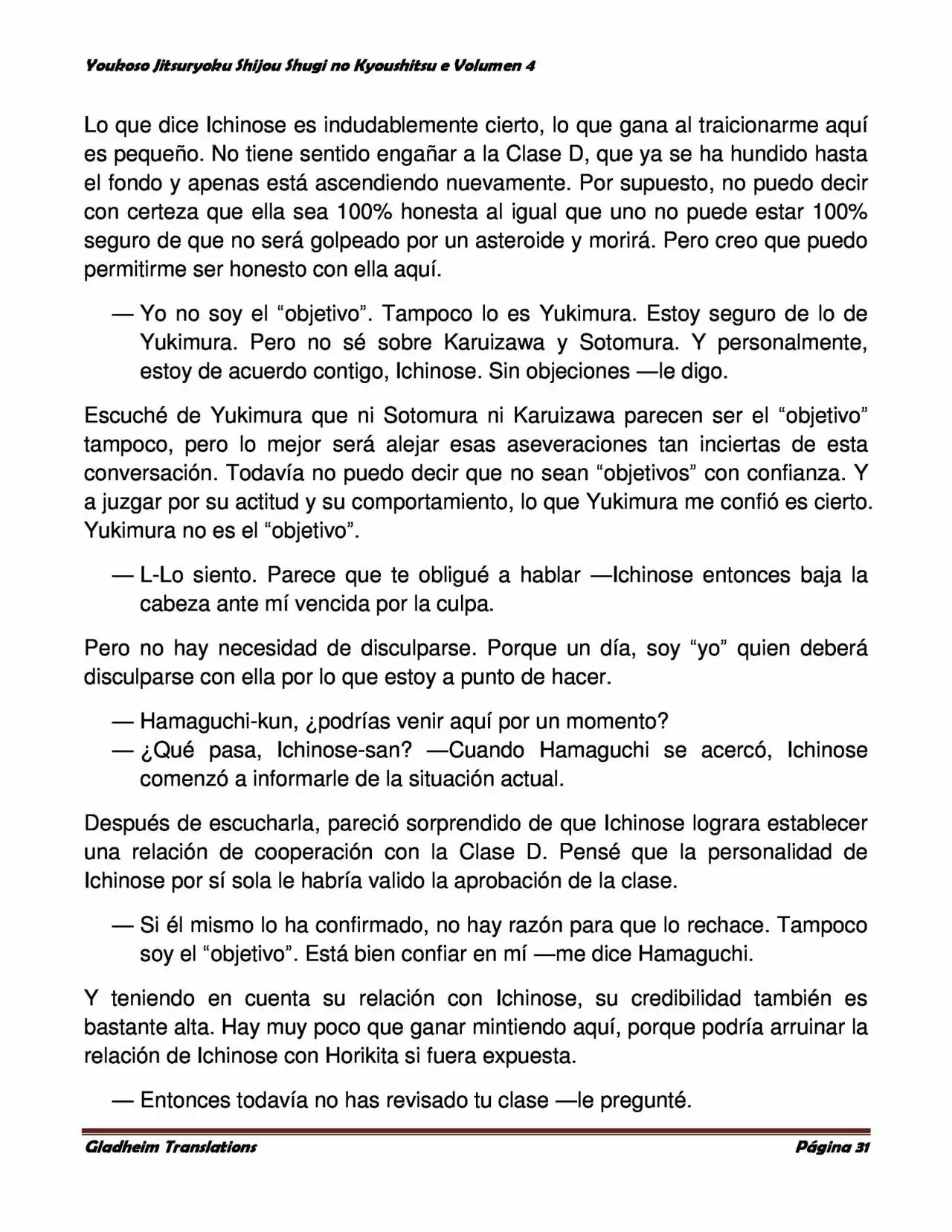 Página 31 del Manga