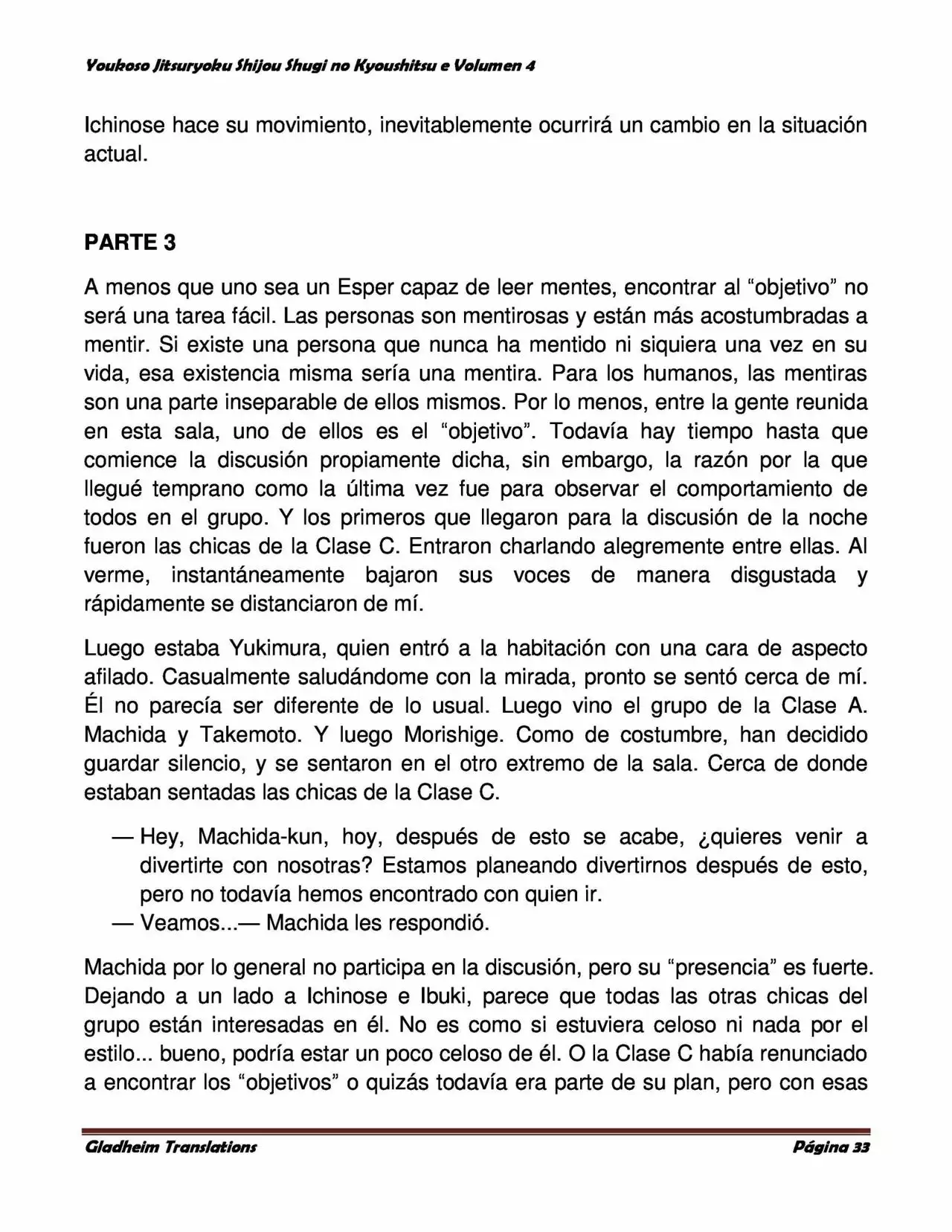 Página 33 del Manga