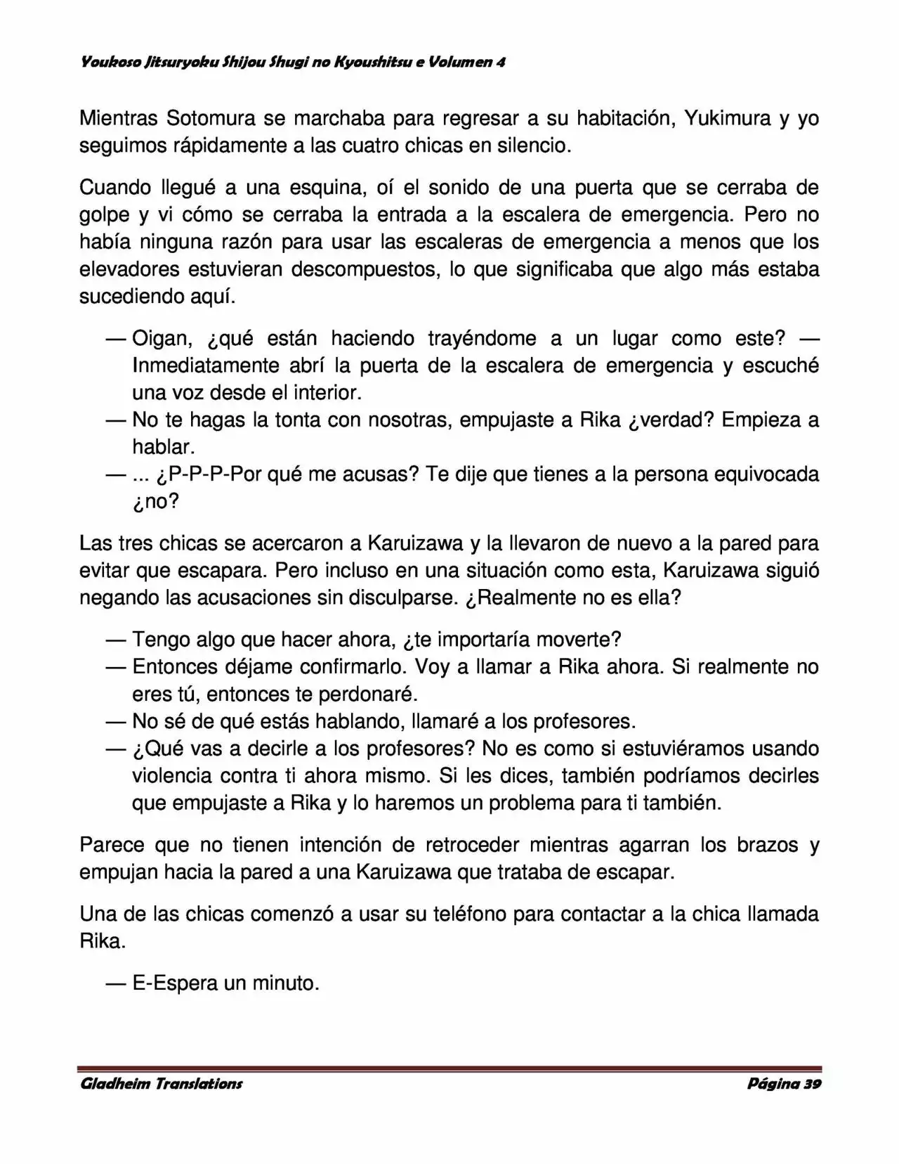 Página 39 del Manga