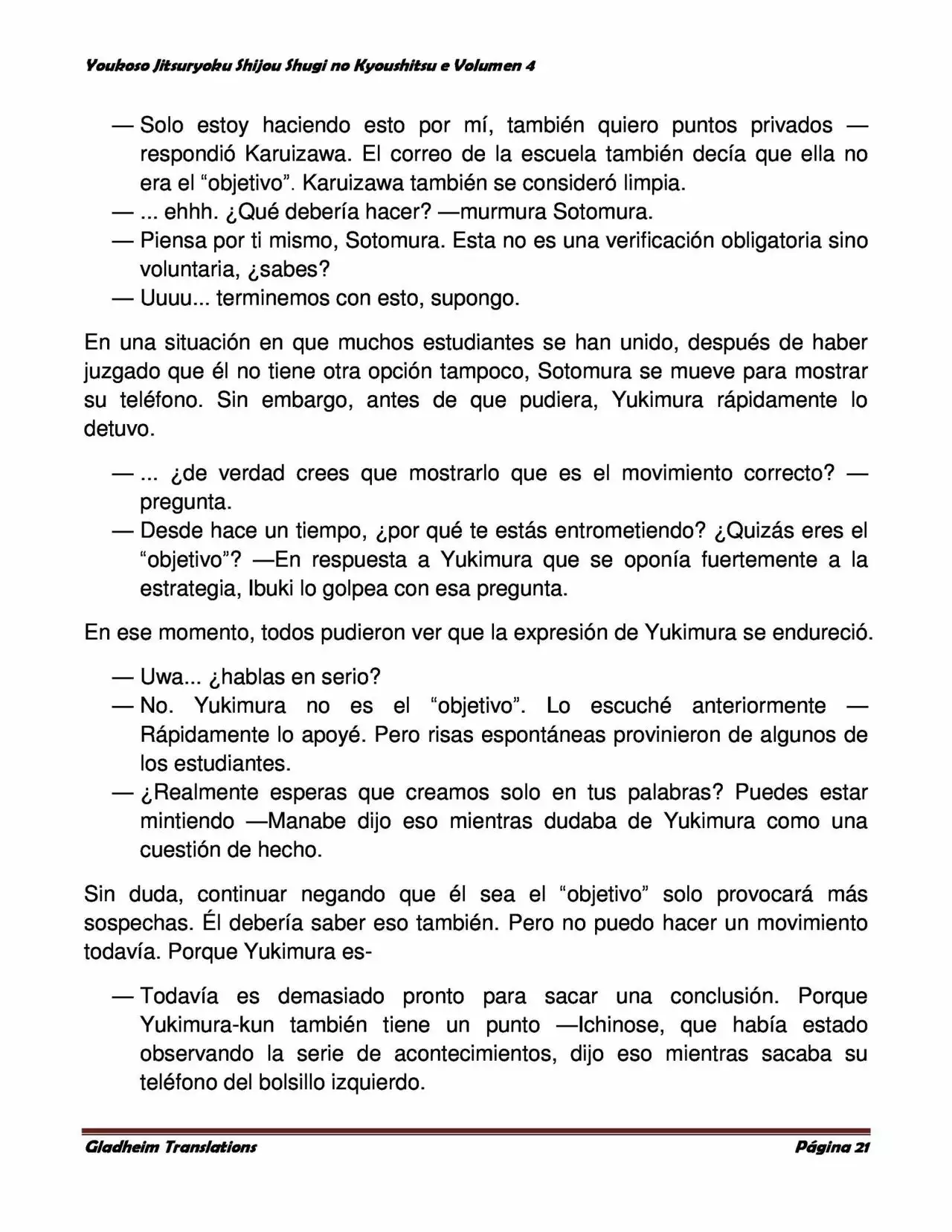 Página 21 del Manga