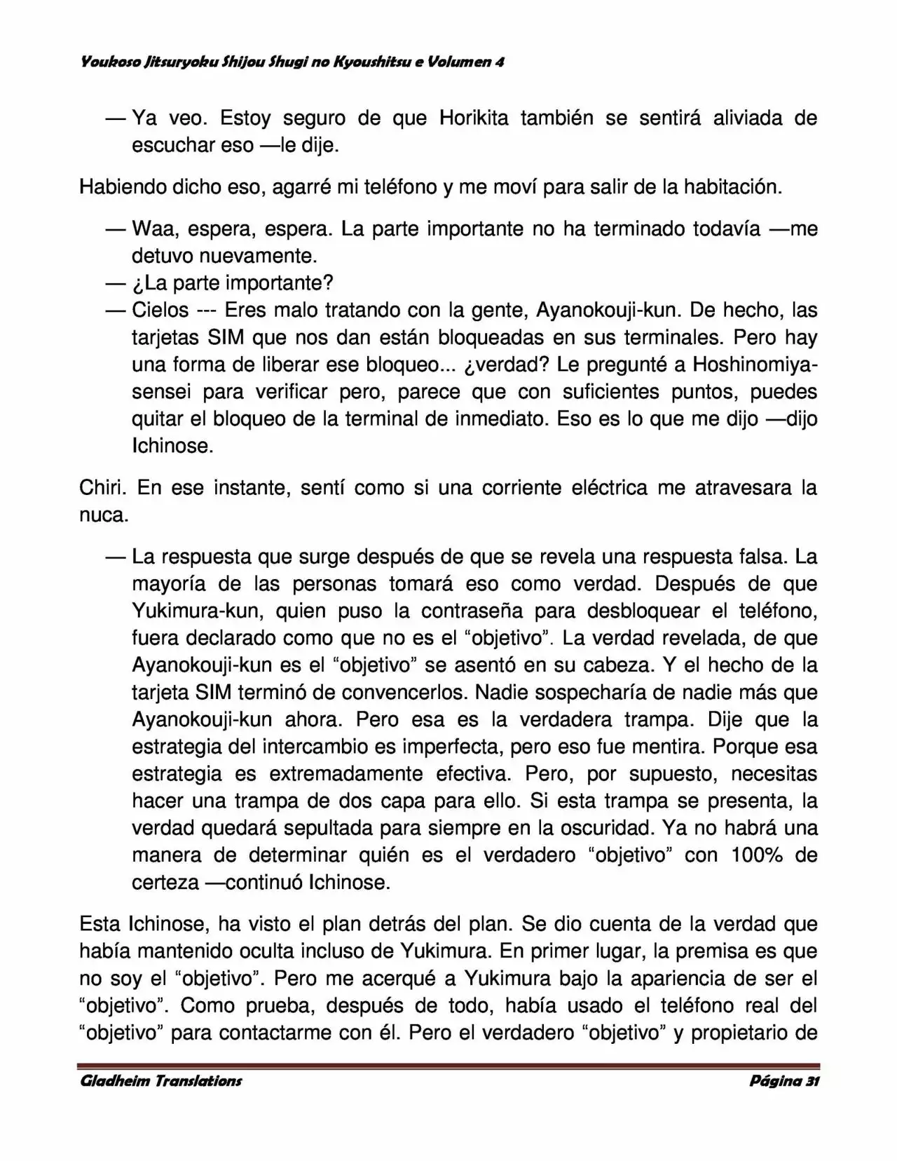 Página 31 del Manga